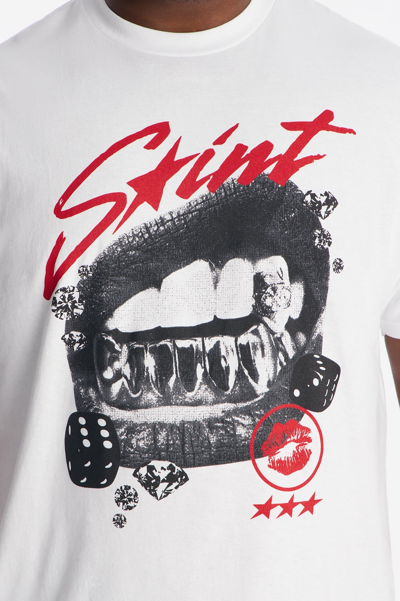Saint Star Short Sleeve Tee - White Fashion Nova