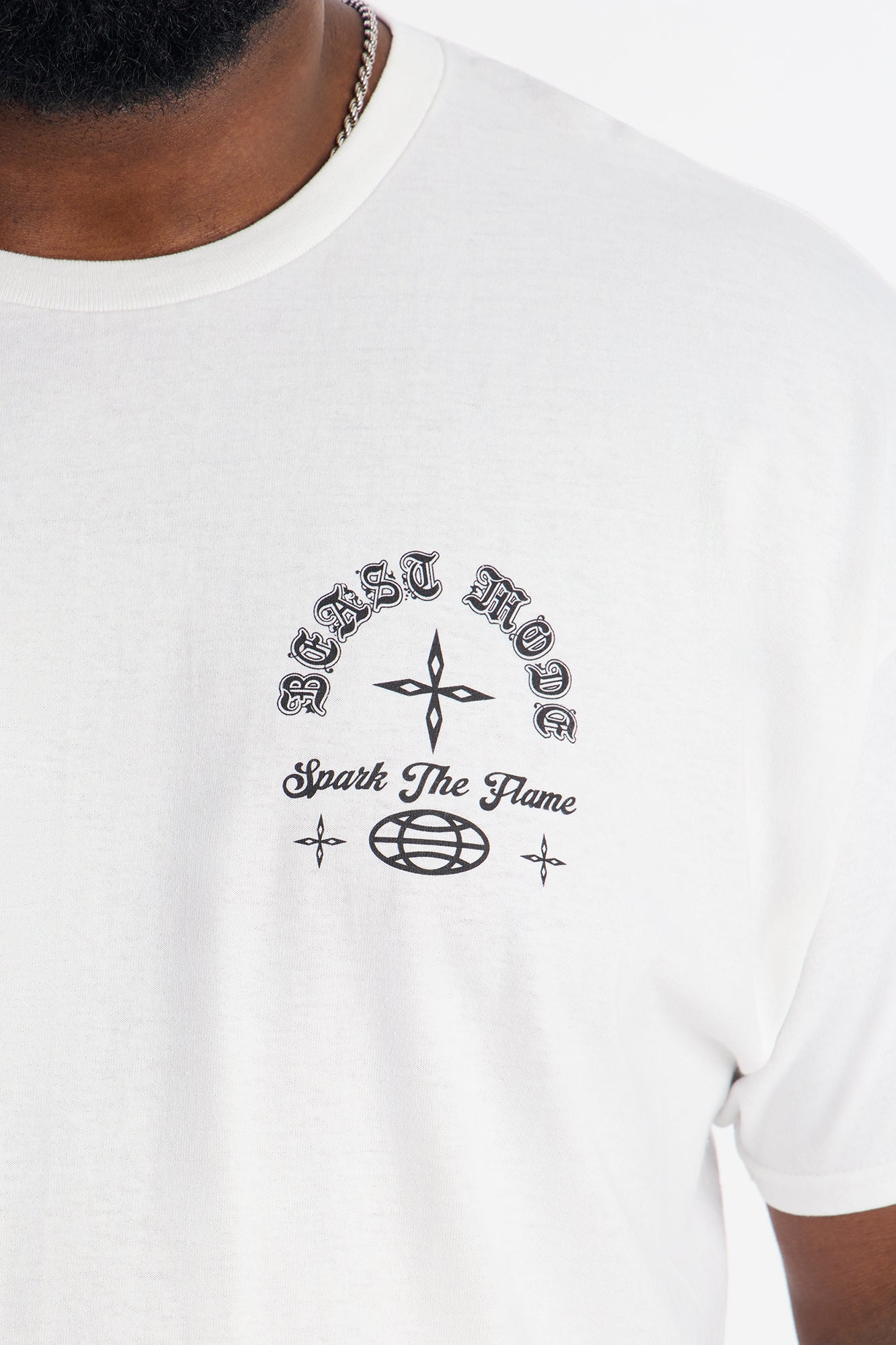 Spark The Flame Short Sleeve Tee - White Fashion Nova
