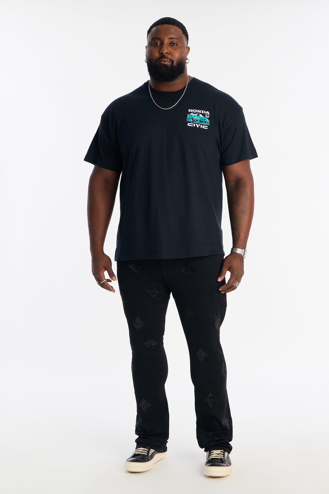 Honda Civic Short Sleeve Tee - Black Fashion Nova