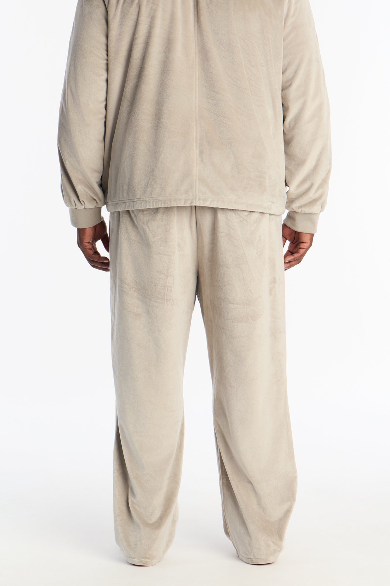 Straight Velour Pant - Grey Fashion Nova