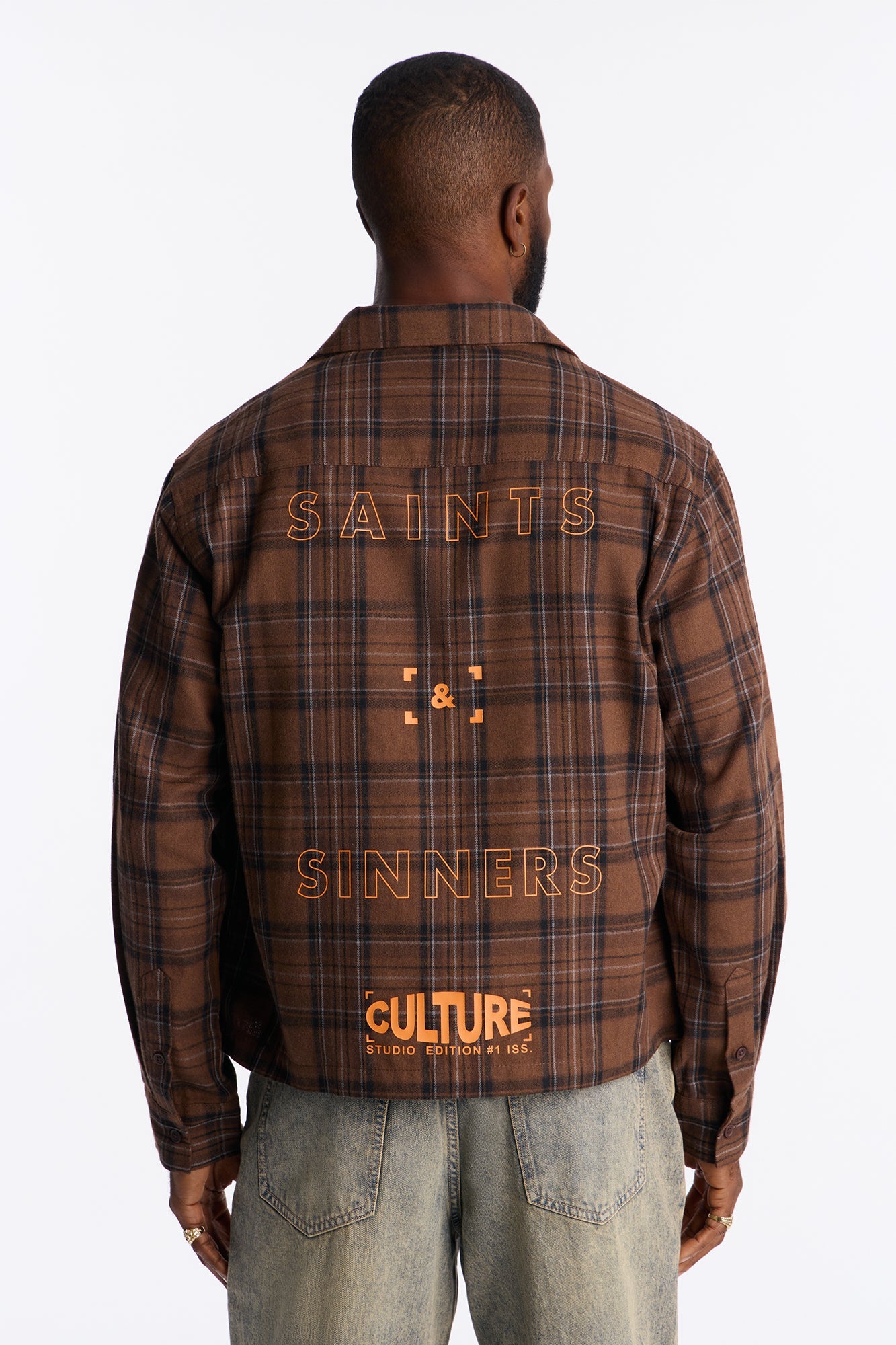 Cropped Culture Plaid Button Up Shirt - Brown Fashion Nova