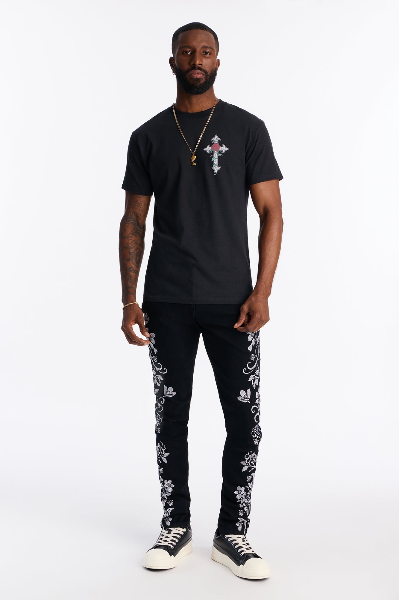 Bloom Crusades Short Sleeve Tee - Black Fashion Nova