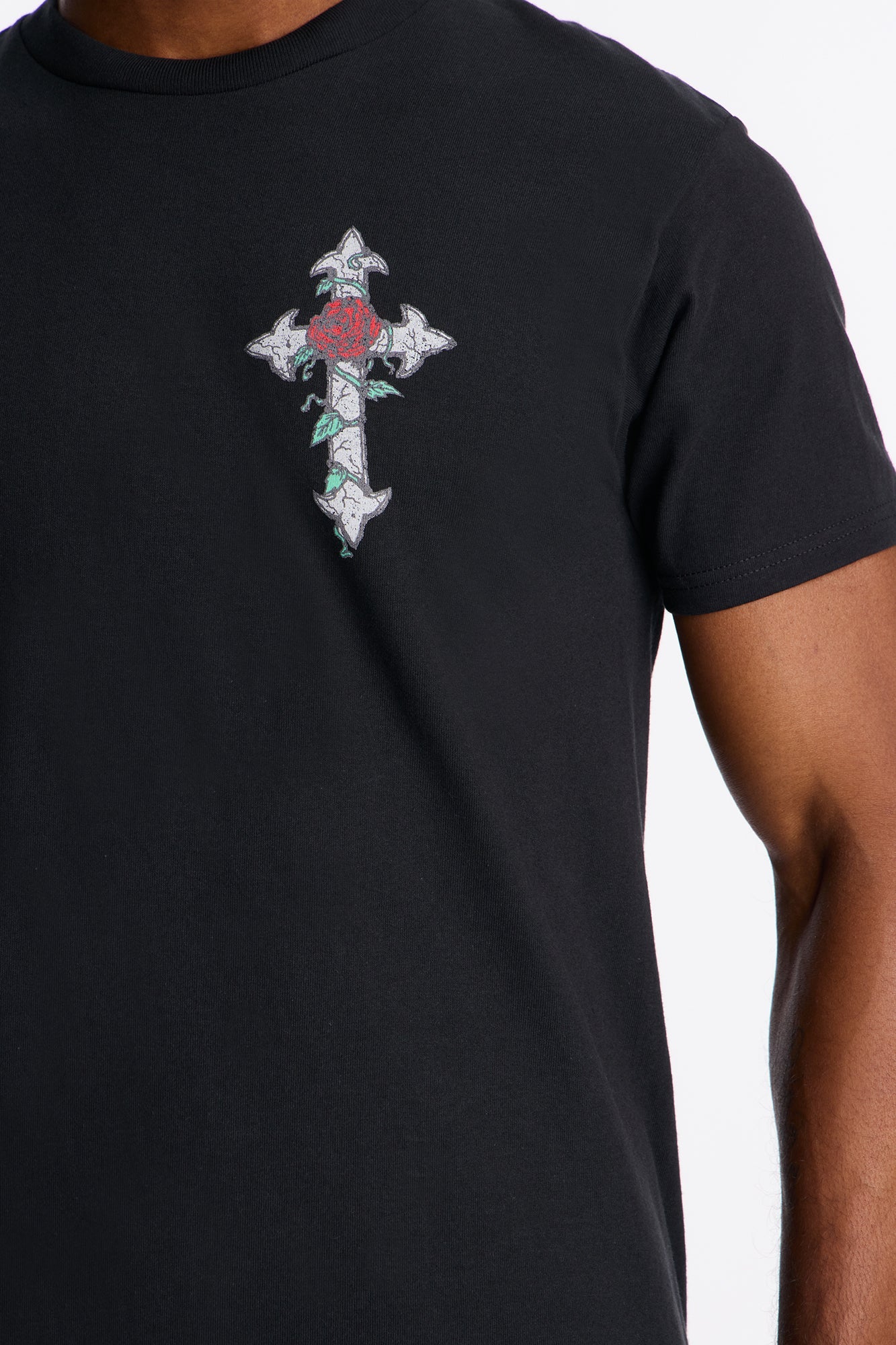 Bloom Crusades Short Sleeve Tee - Black Fashion Nova