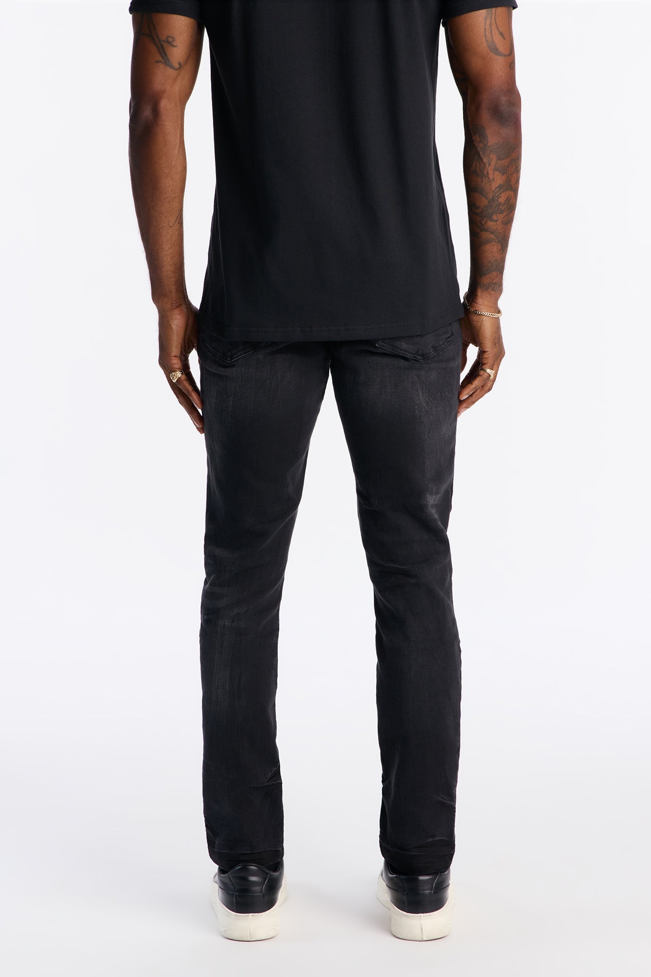Skinny Distressed Garage Jeans - Black Wash Fashion Nova