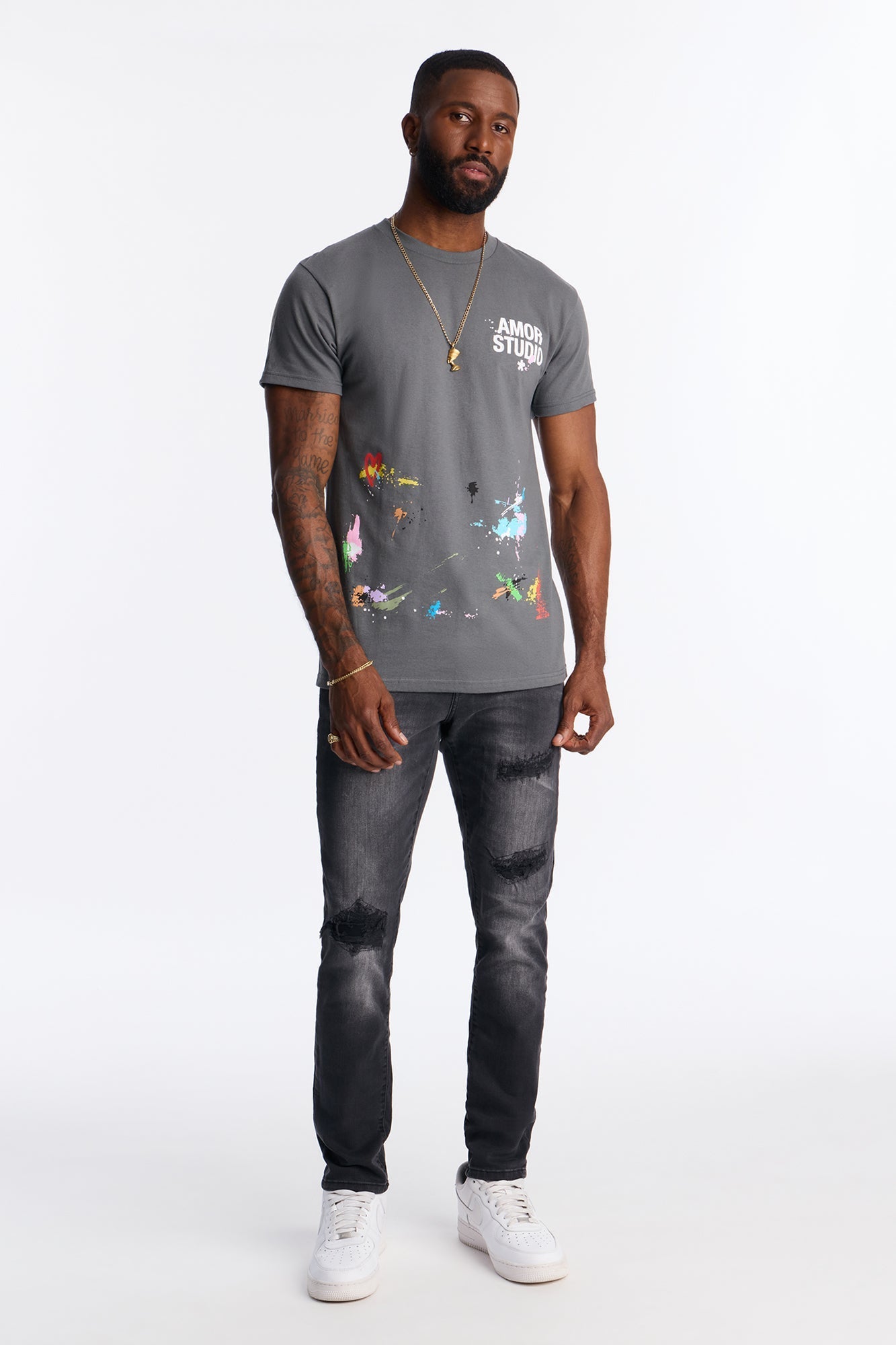 Your Everyday Skinny Distressed Jeans - Black Wash Fashion Nova
