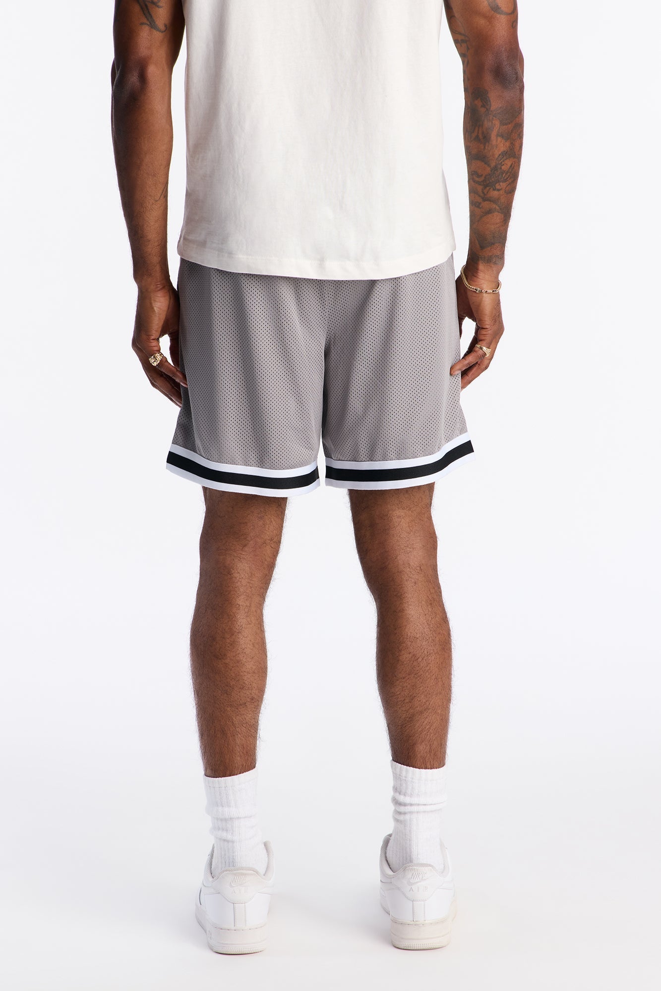 Redemption Legacy Mesh Short - Grey Fashion Nova