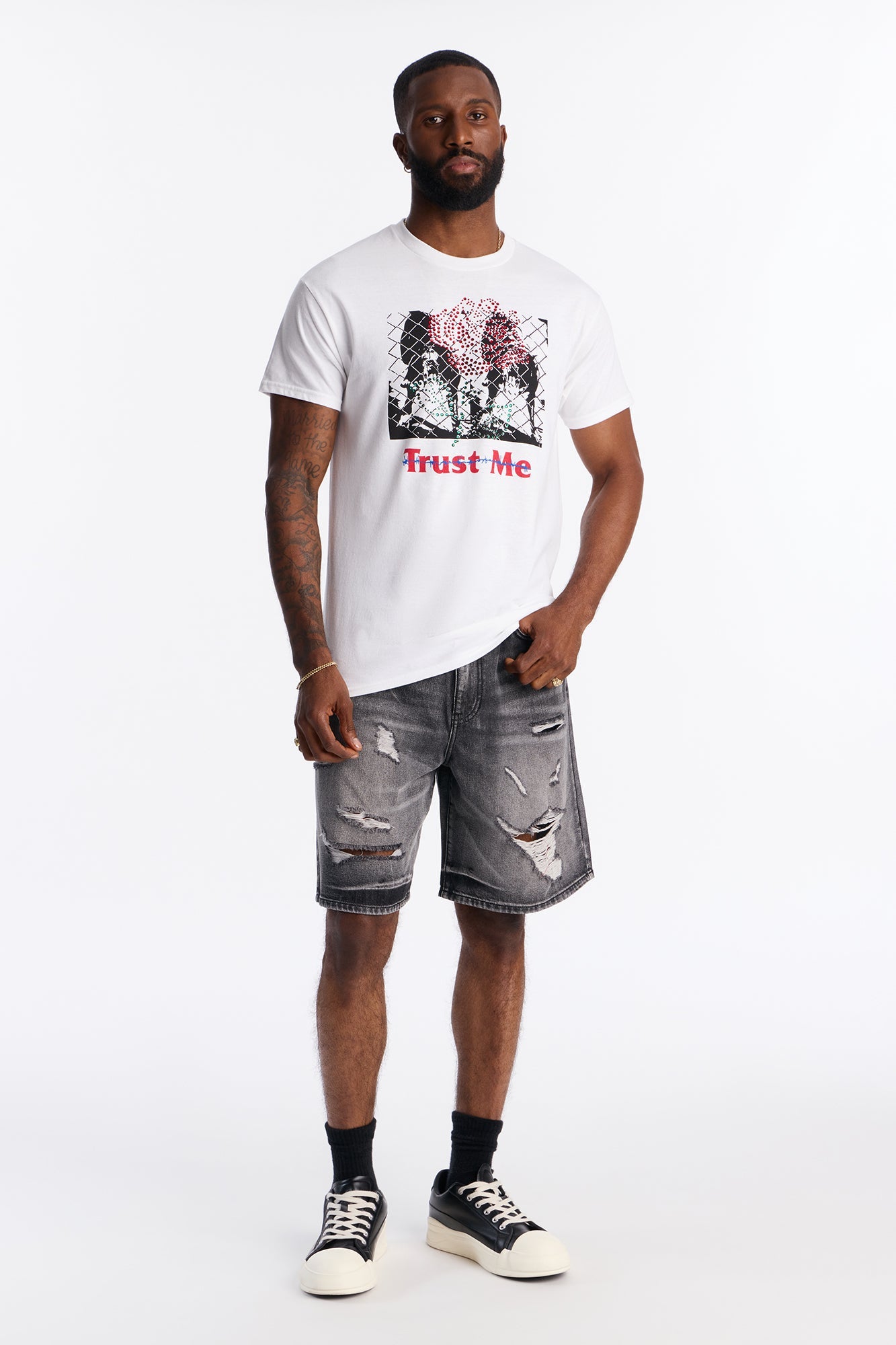 Relaxed Wish You Could Distressed Denim Shorts - Black Wash Fashion Nova