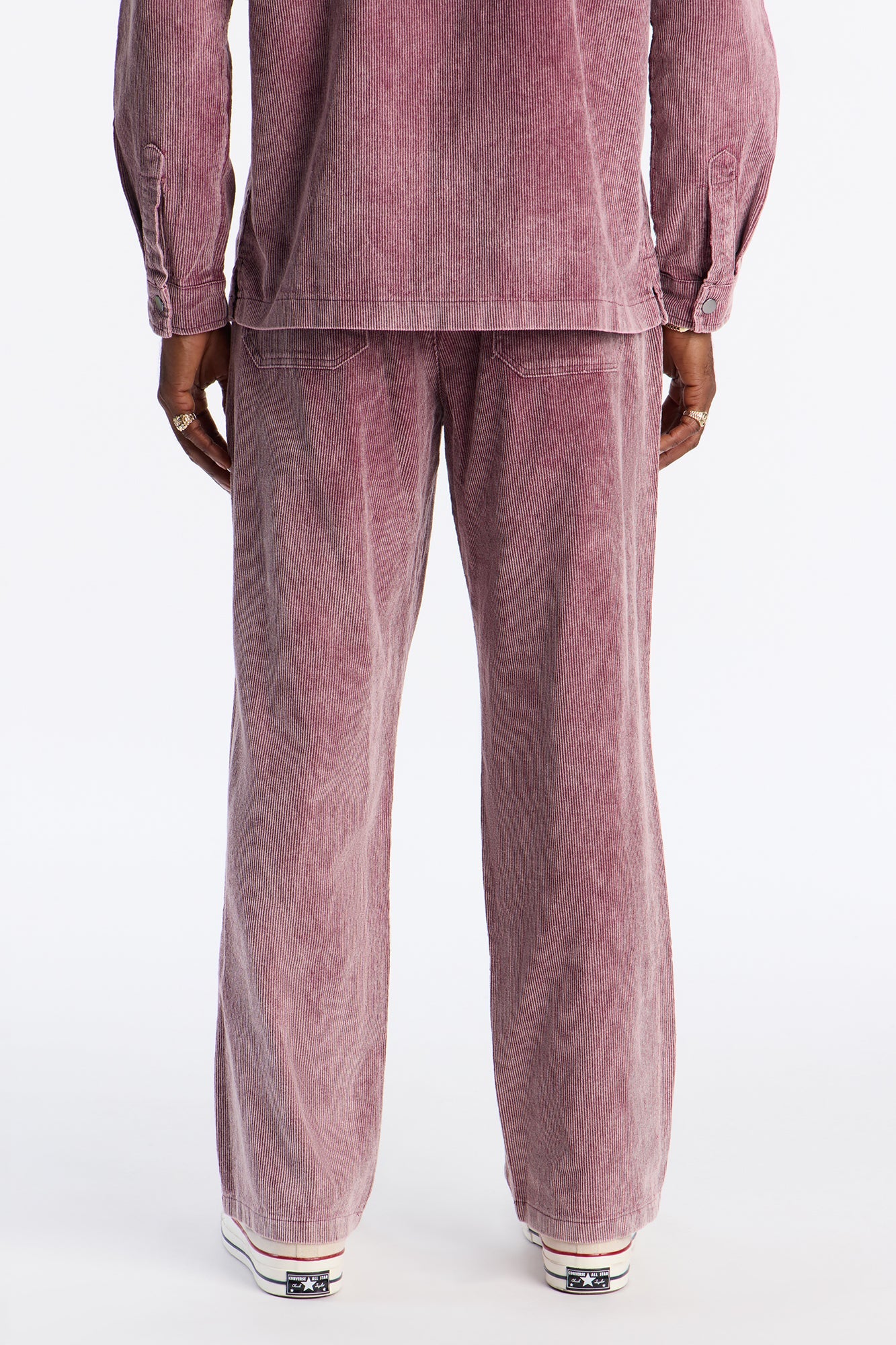 Straight Chi Town Corduroy Pant - Burgundy Fashion Nova