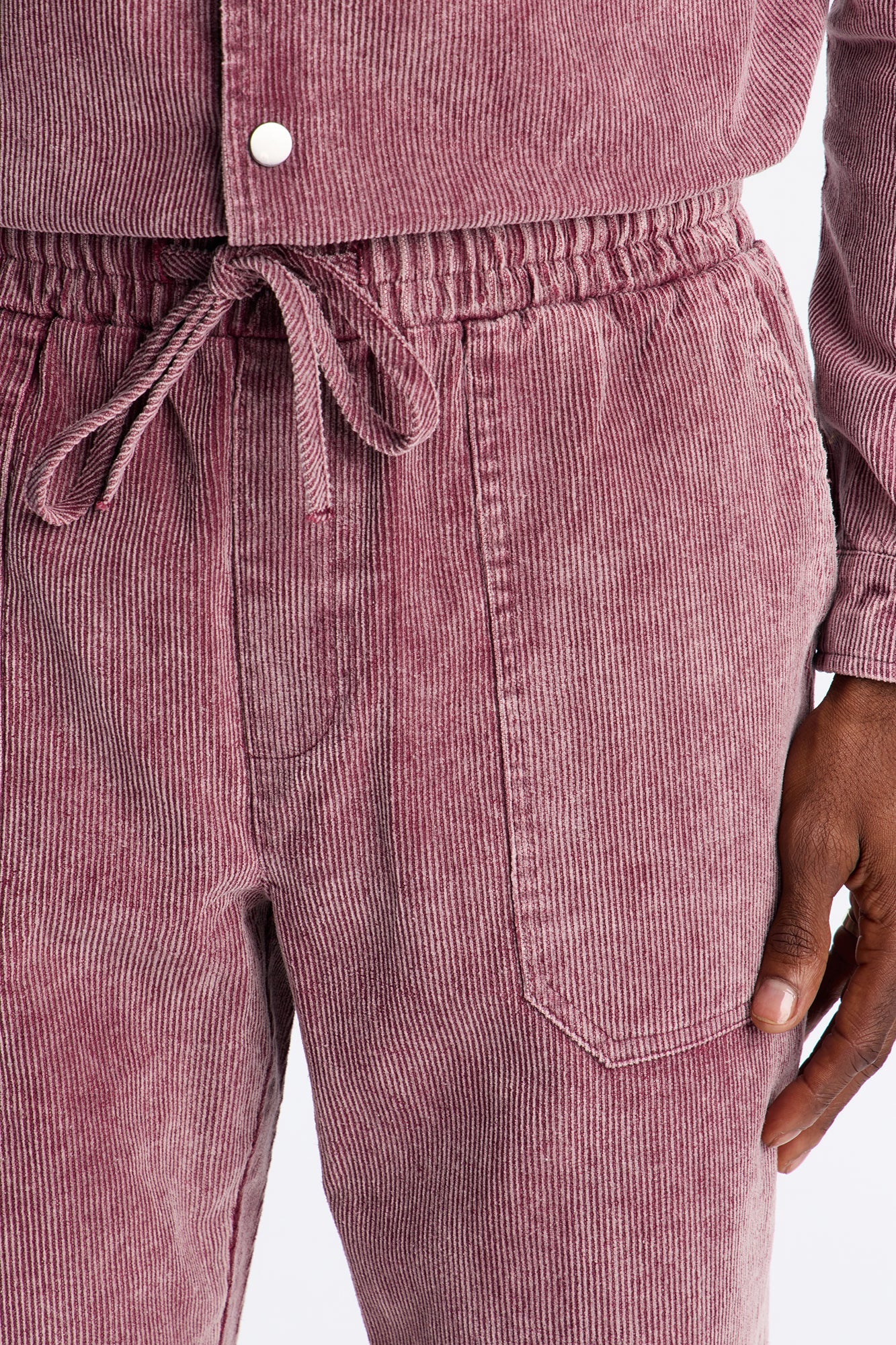Straight Chi Town Corduroy Pant - Burgundy Fashion Nova