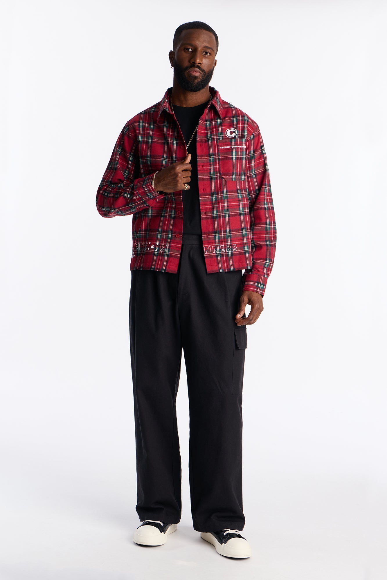 Cropped Culture Plaid Button Up Shirt - Red Fashion Nova