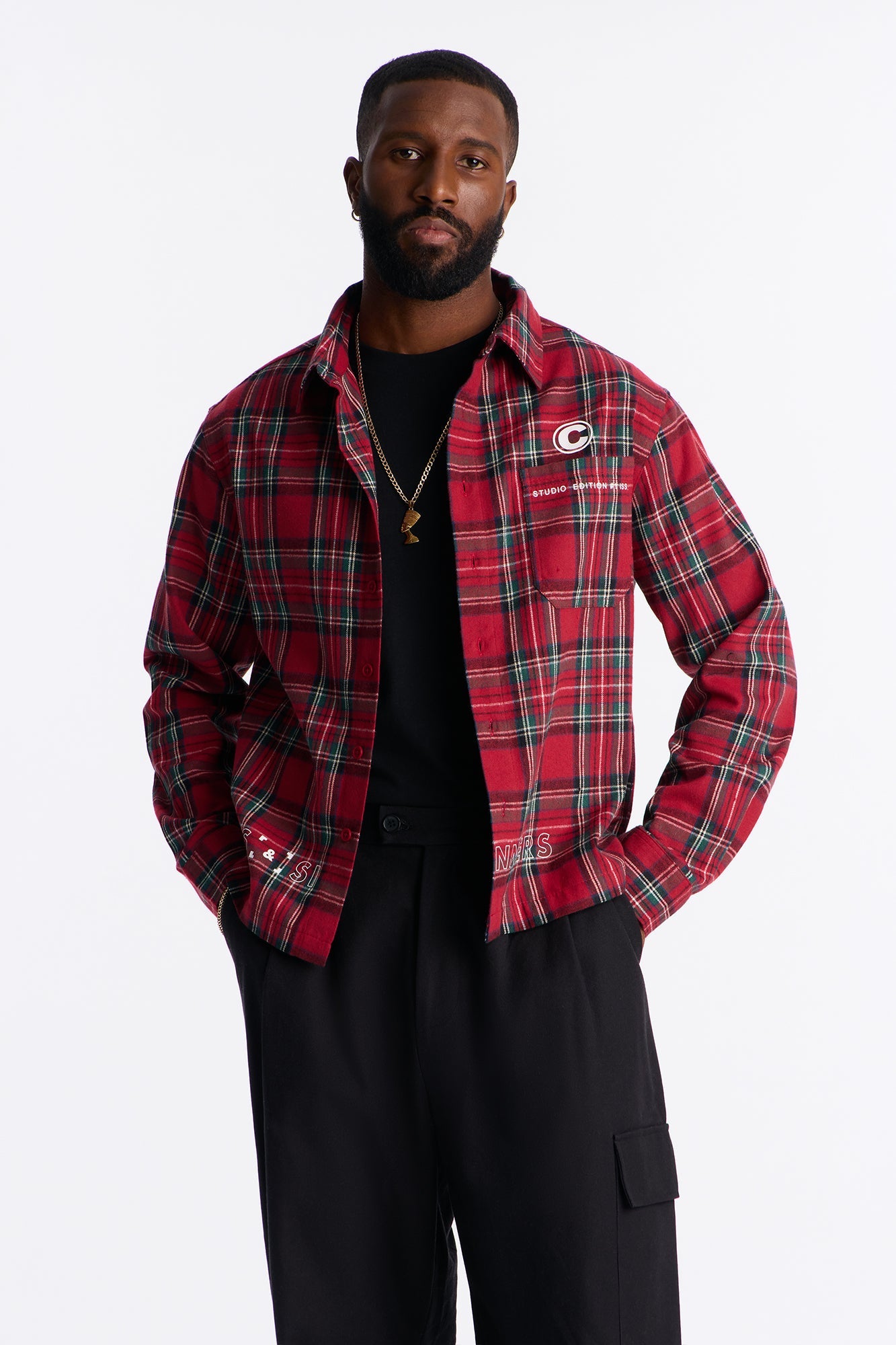 Cropped Culture Plaid Button Up Shirt - Red Fashion Nova