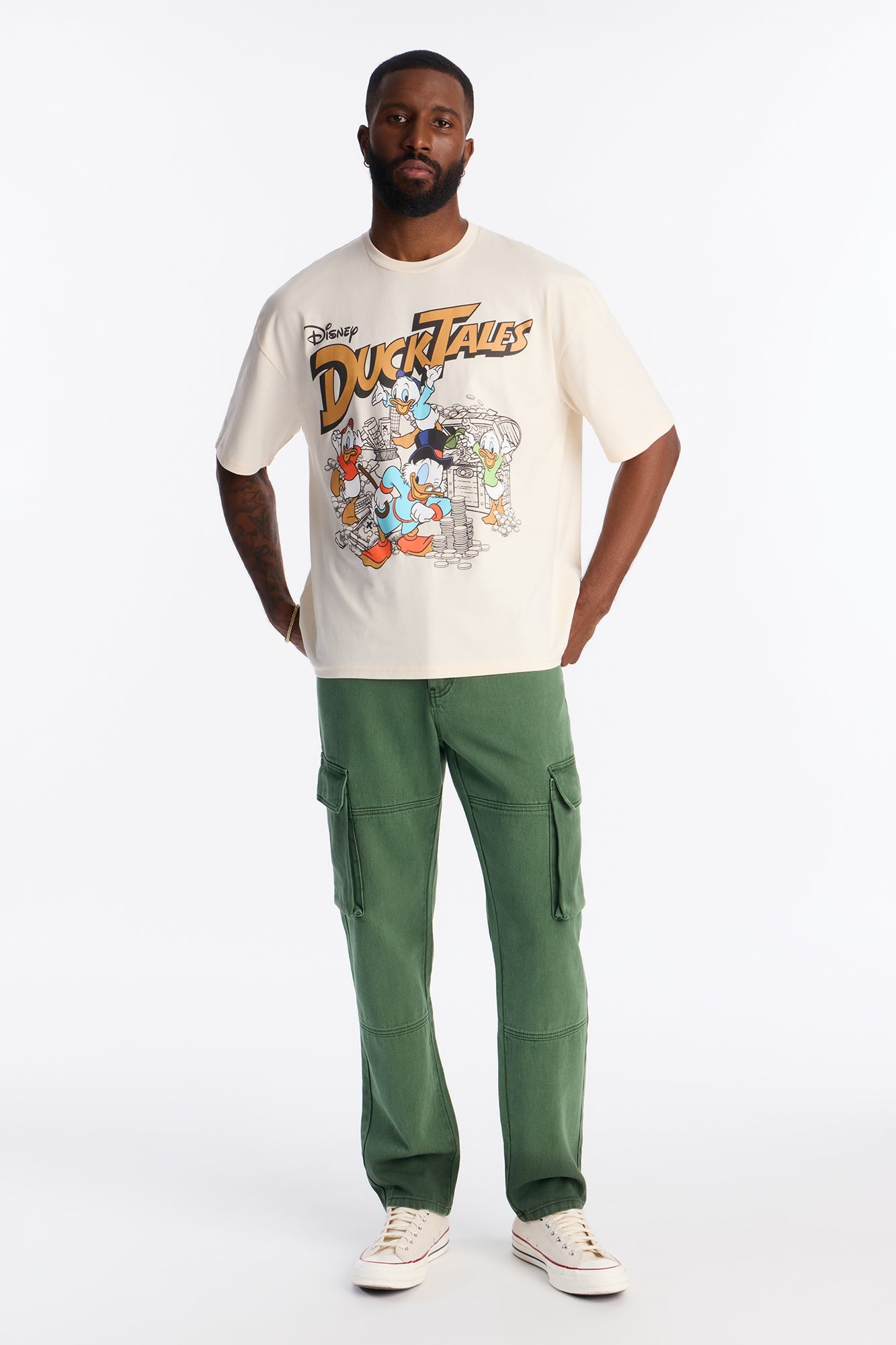Disney Ducktales Boxy Short Sleeve Tee - Natural Fashion Nova