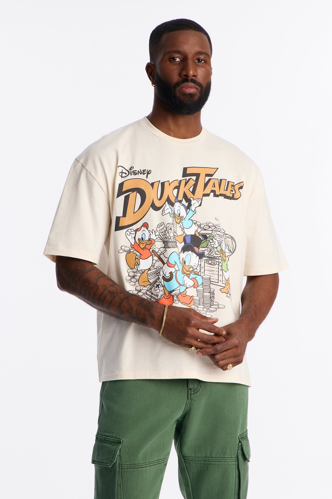 Disney Ducktales Boxy Short Sleeve Tee - Natural Fashion Nova