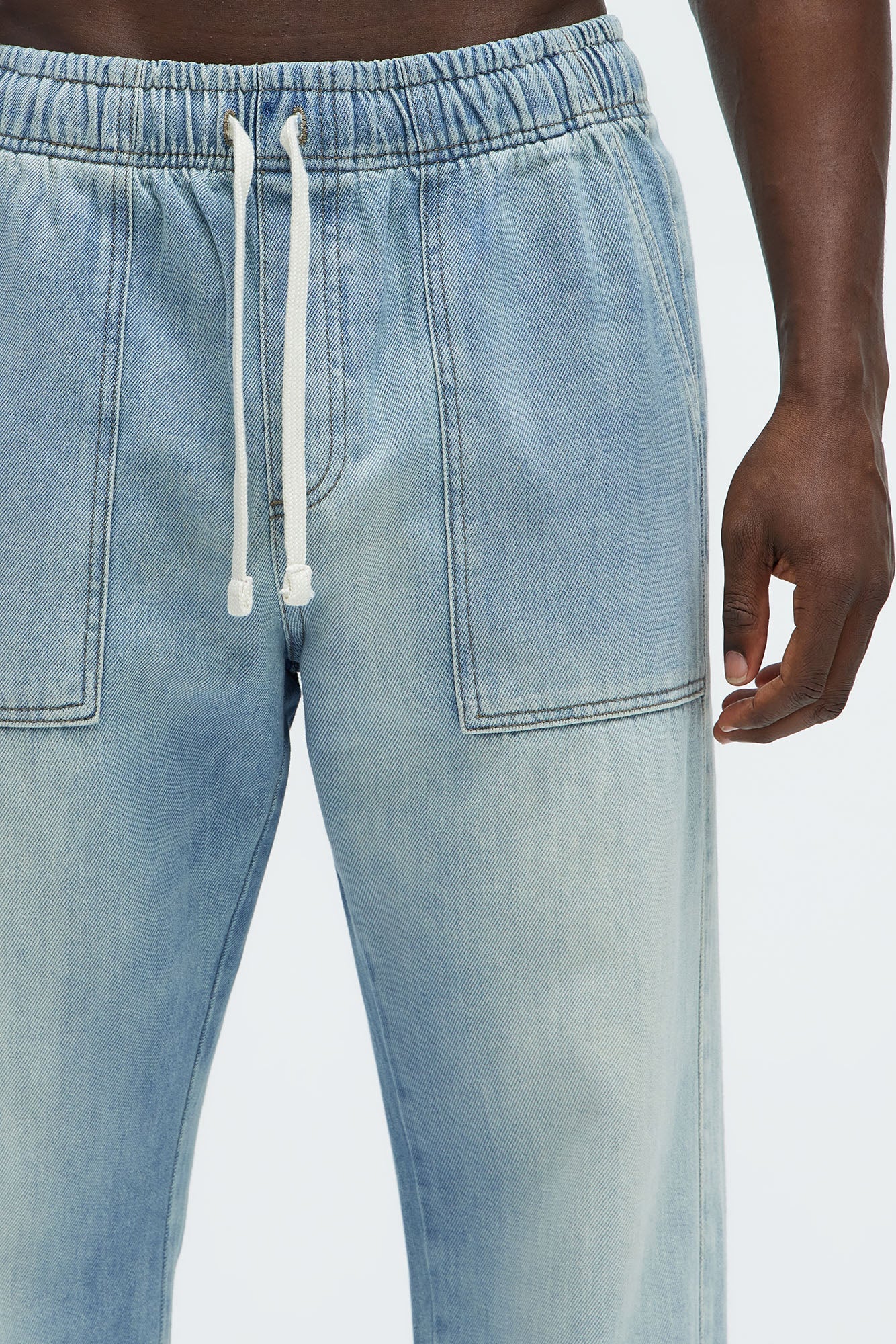 Tahir Relaxed Straight Jeans - Light Wash Fashion Nova