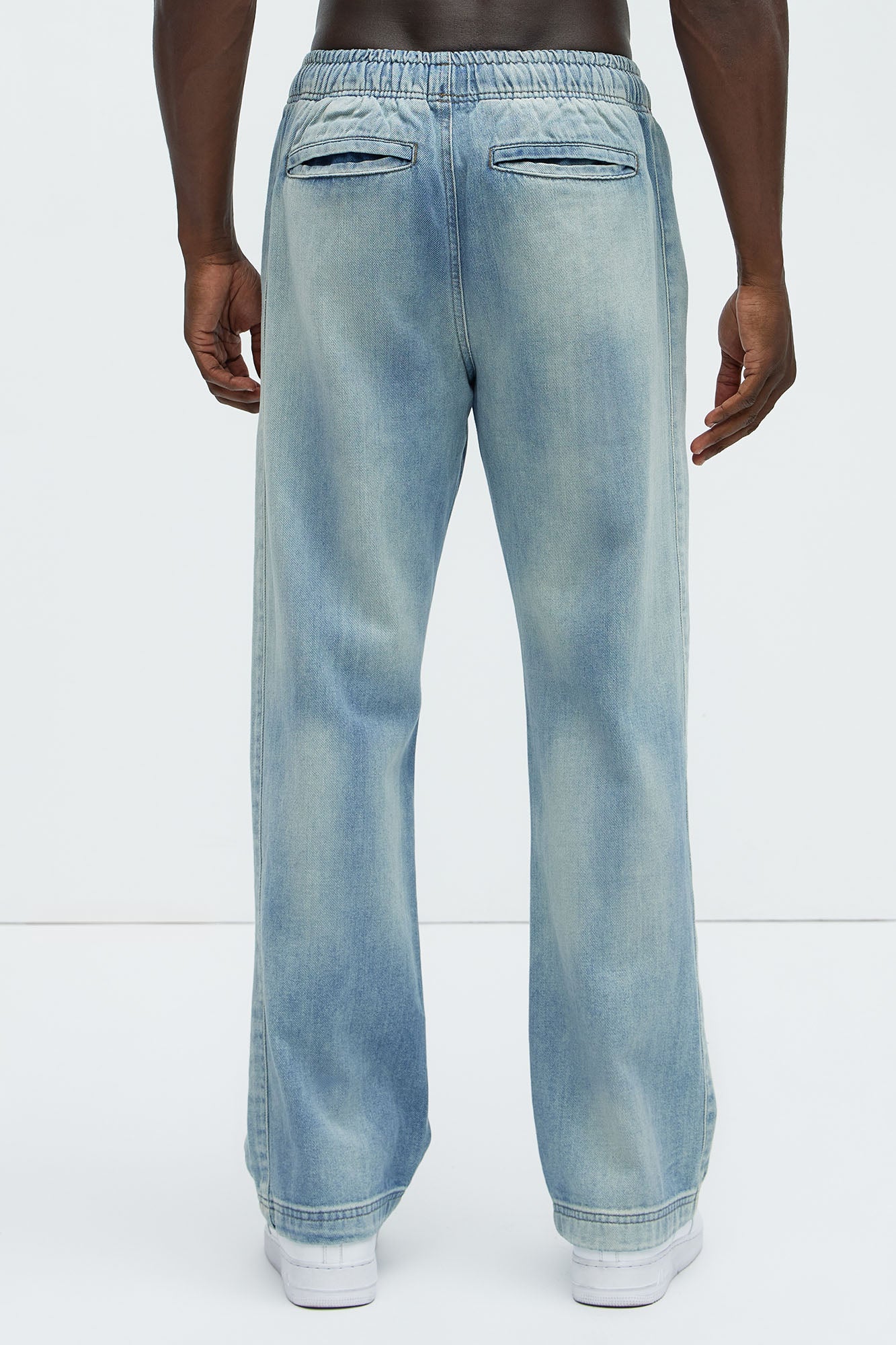 Tahir Relaxed Straight Jeans - Light Wash Fashion Nova