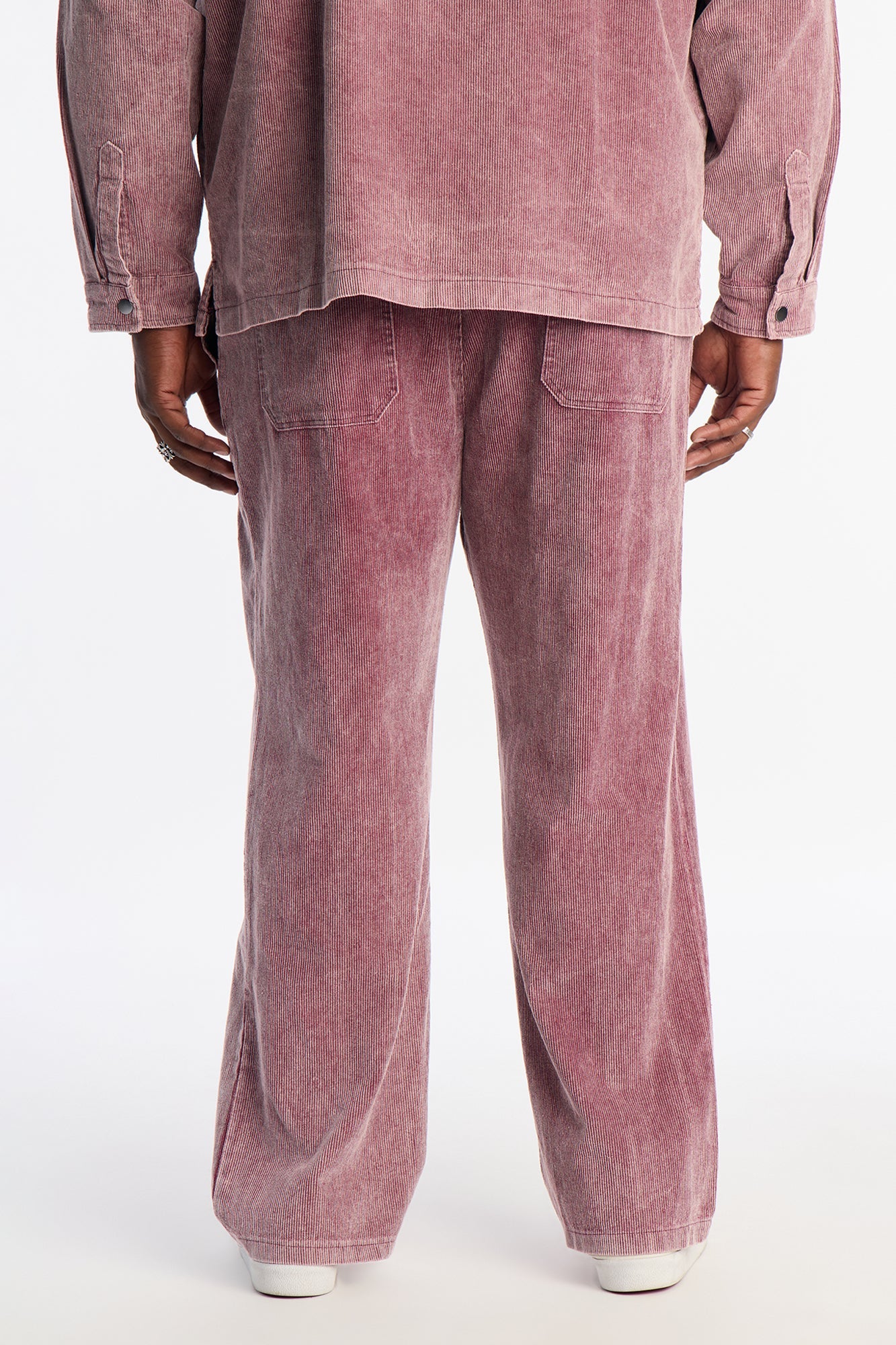 Straight Chi Town Corduroy Pant - Burgundy Fashion Nova
