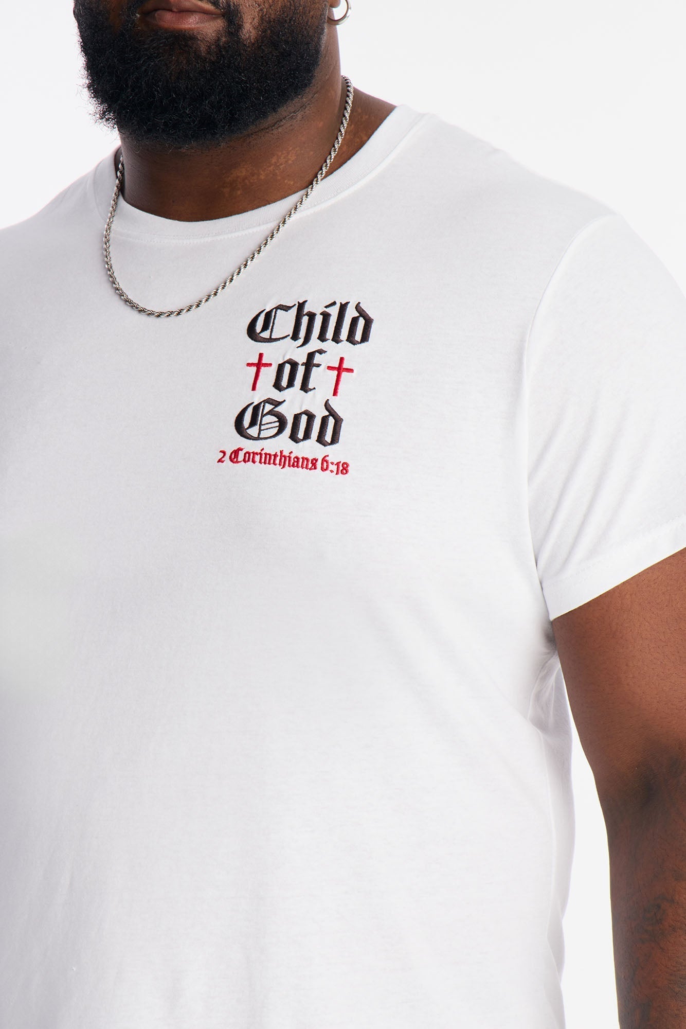 Child Of God Short Sleeve Tee - White Fashion Nova
