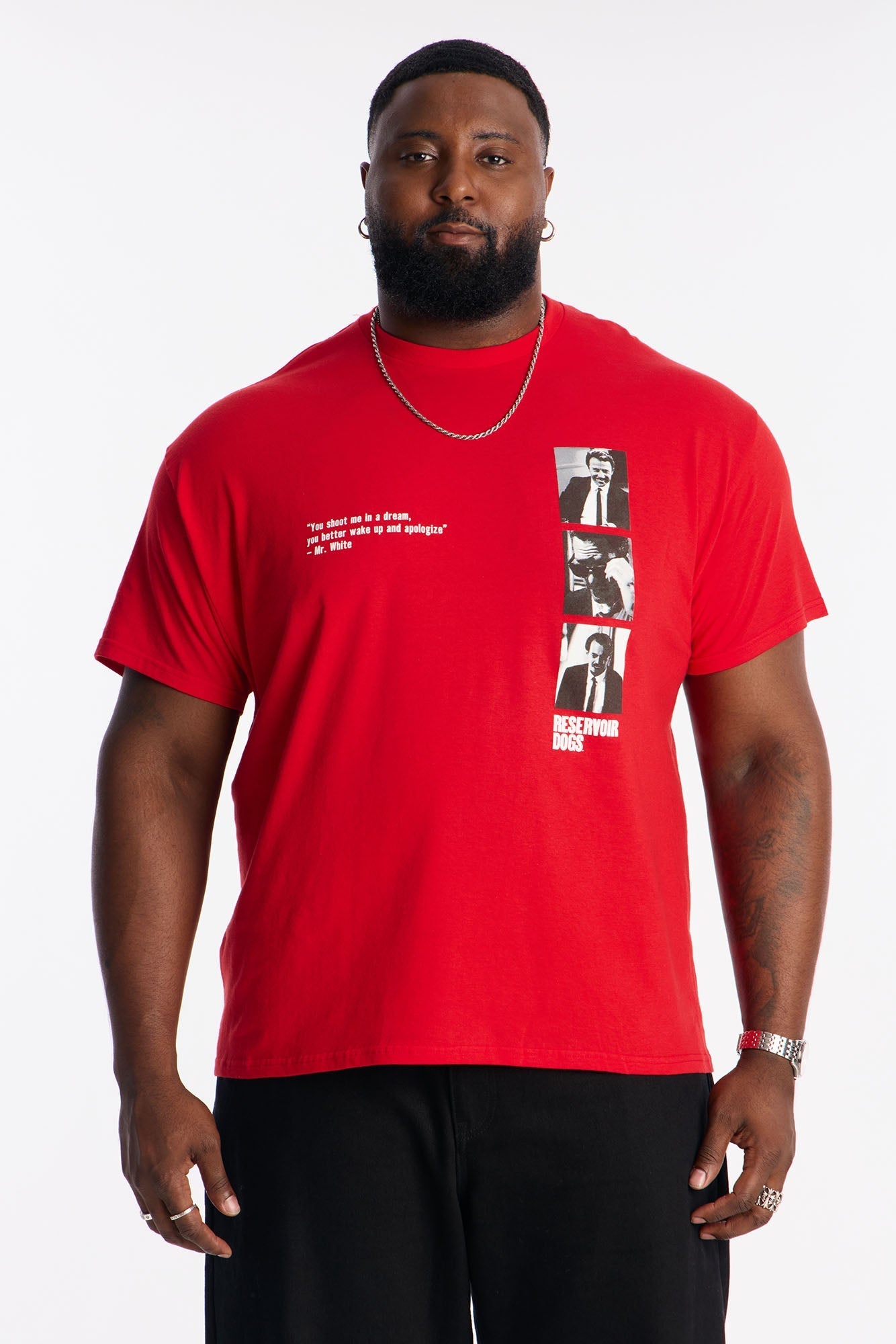 Reservoir Dogs You Shoot Me In A Dream Short Sleeve Tee - Red Fashion Nova