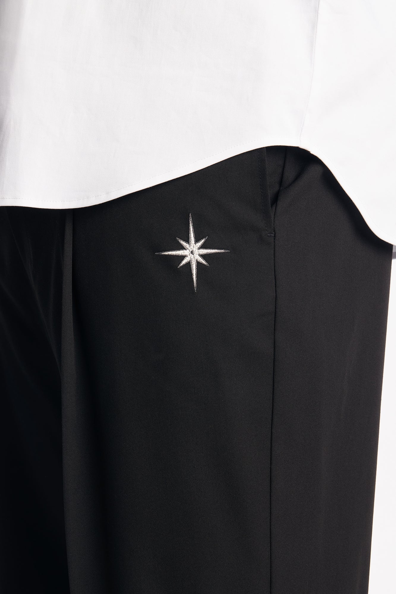 Straight Star Marker Trouser - Black Fashion Nova
