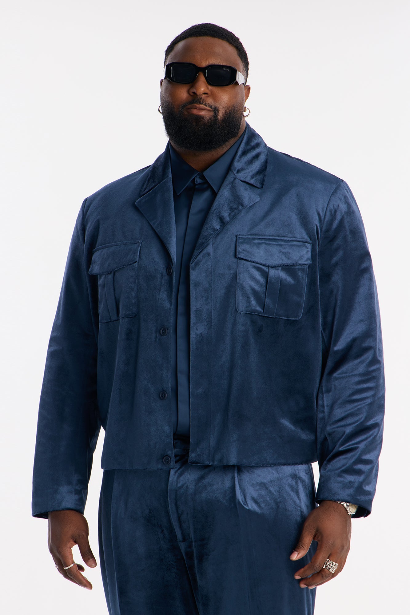 Cropped Nimbus Celestine Jacket - Navy Fashion Nova