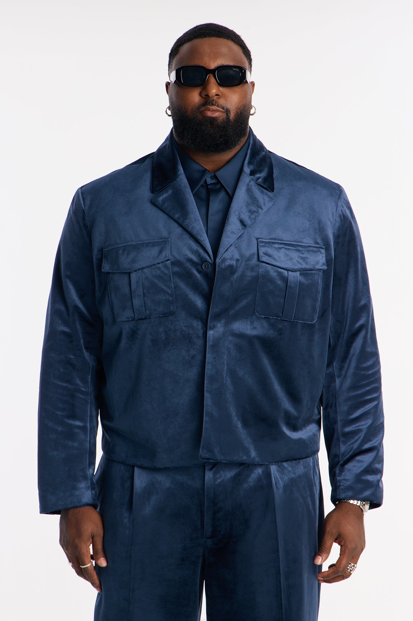Cropped Nimbus Celestine Jacket - Navy Fashion Nova