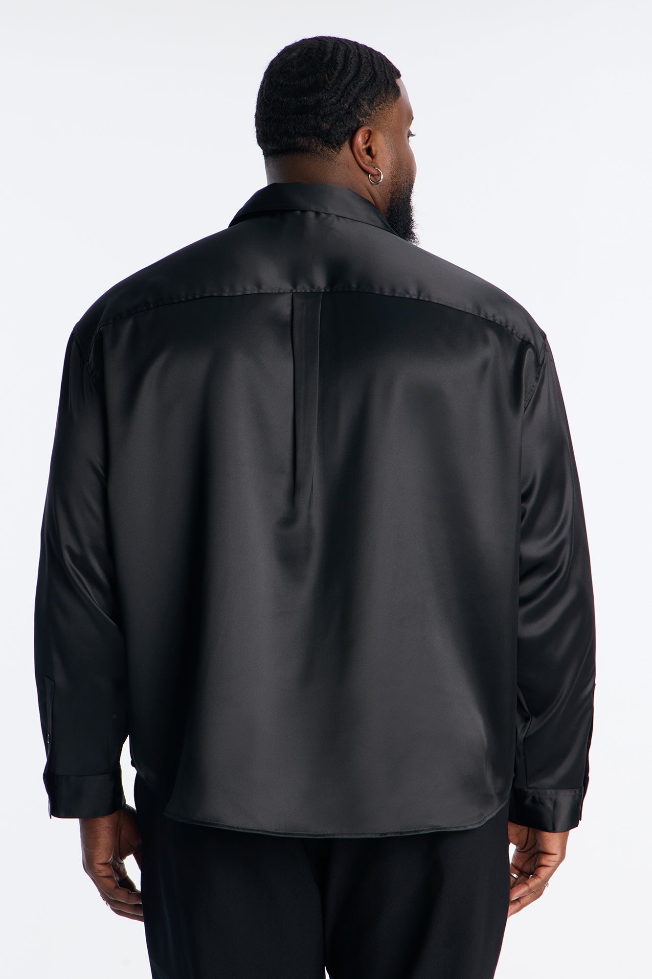 Relaxed Luxe Lumina Easy Flow Shirt - Black Fashion Nova