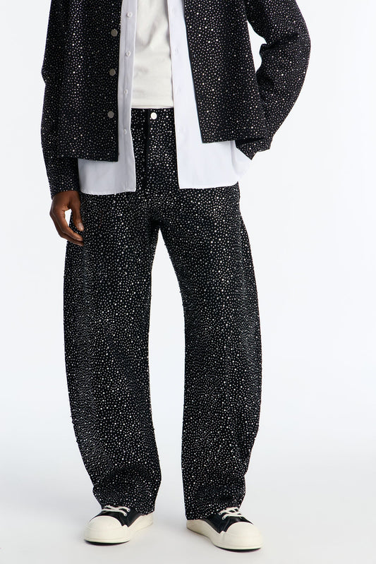 Barrel Iced Obsidian Jean - Black Fashion Nova