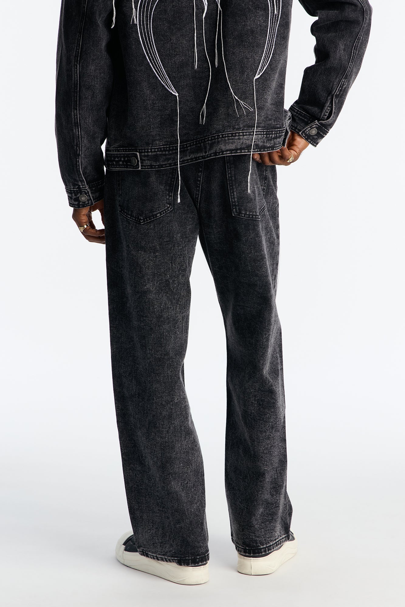 Baggy Skyfire Jean - Black Wash Fashion Nova
