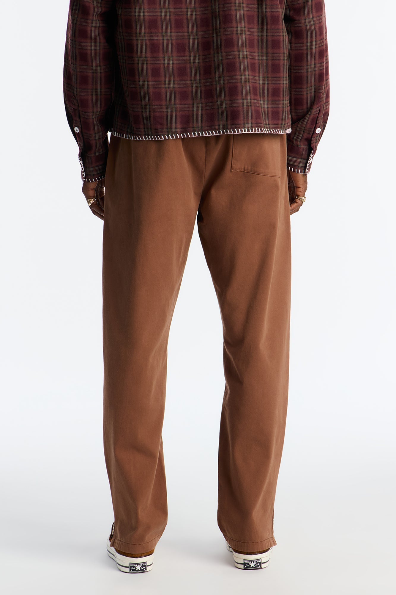 Slim Pintuck Zipper Pant - Brown Fashion Nova