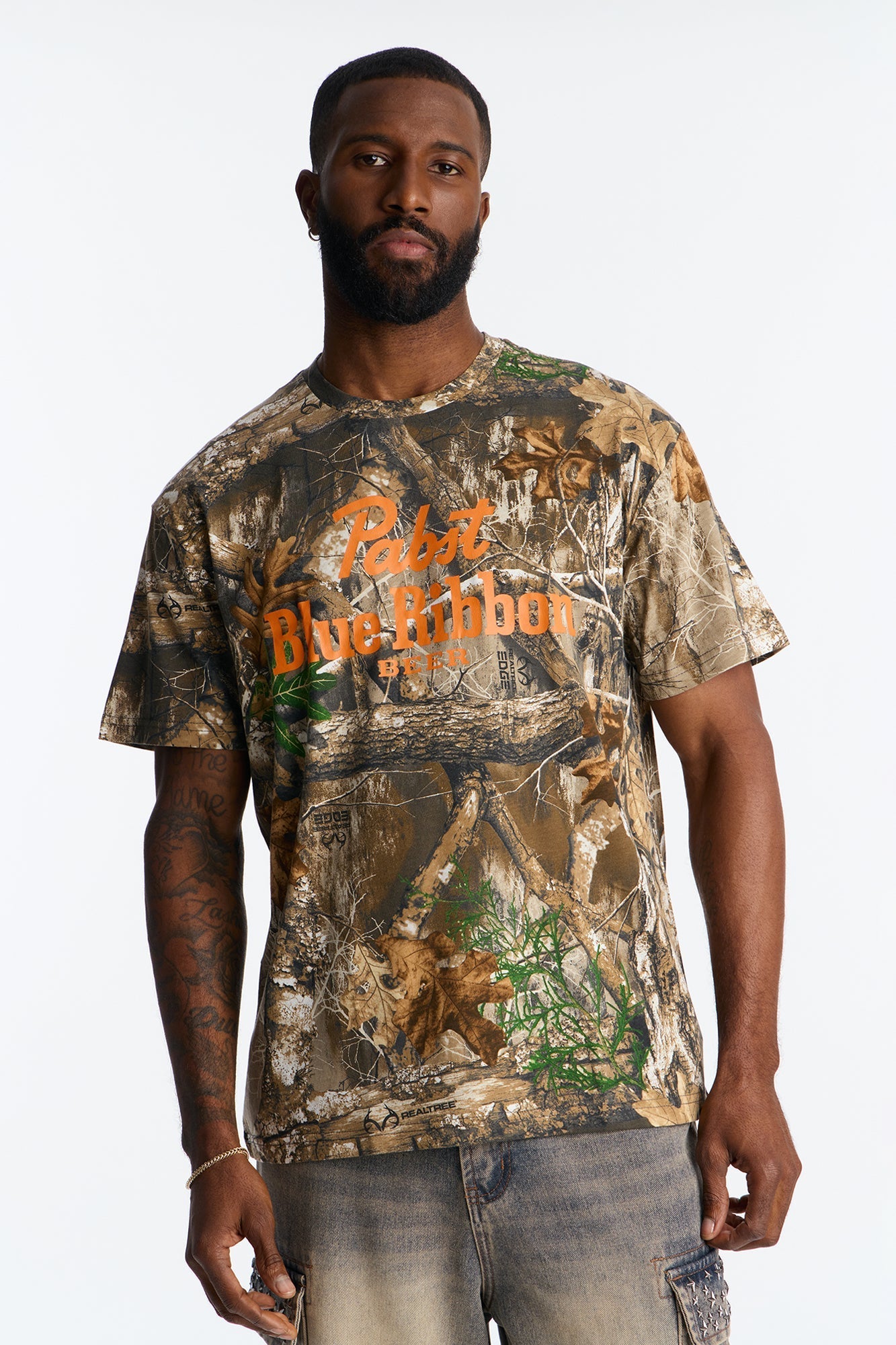 Pabst Blue Ribbon Original Short Sleeve Tee - Camouflage Fashion Nova