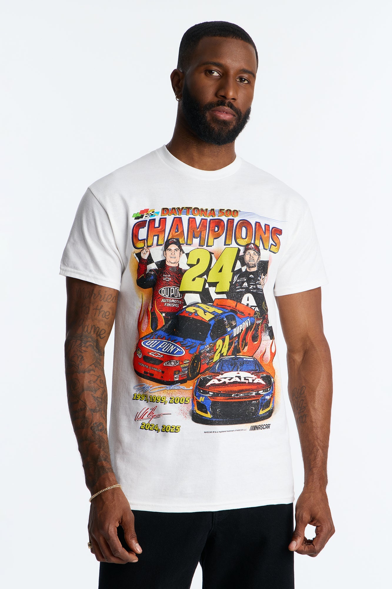 NASCAR Daytona 500 Vintage Short Sleeve Tee - White Fashion Nova