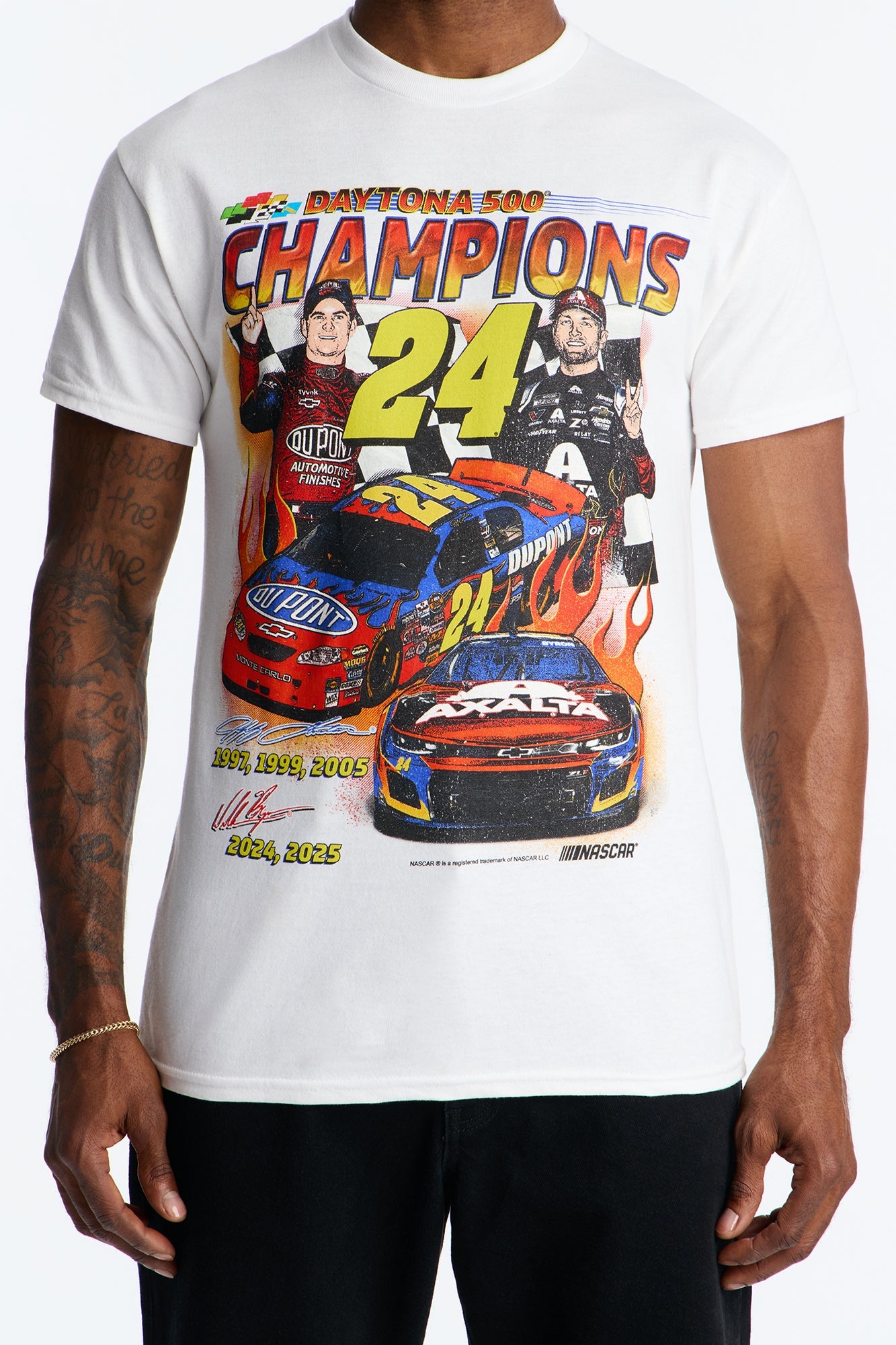 NASCAR Daytona 500 Vintage Short Sleeve Tee - White Fashion Nova