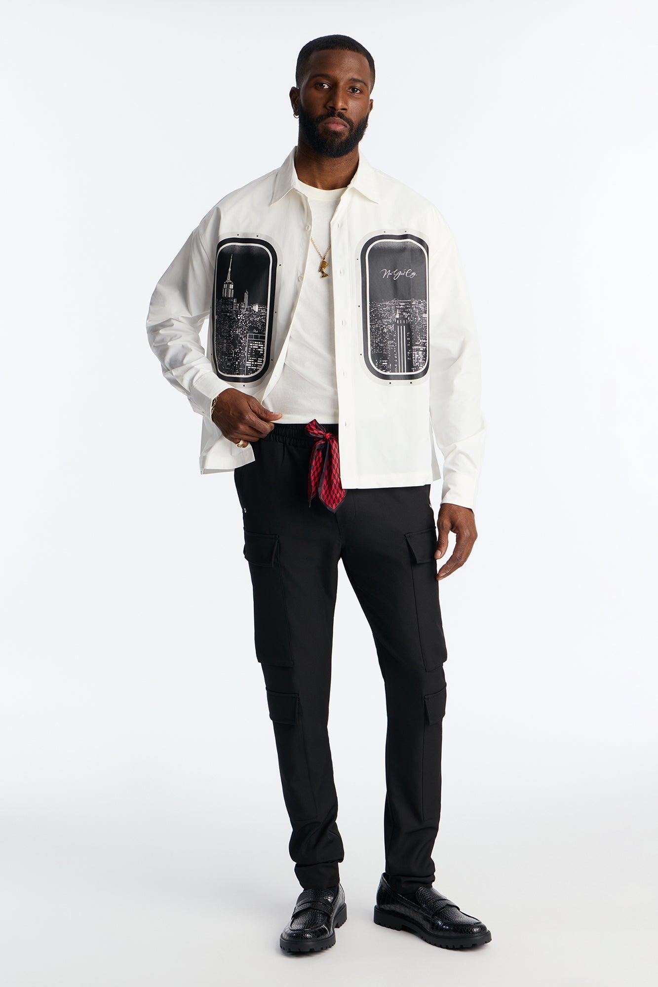 Skinny Stacked Sentinel Multi Pocket Pant - Black Fashion Nova