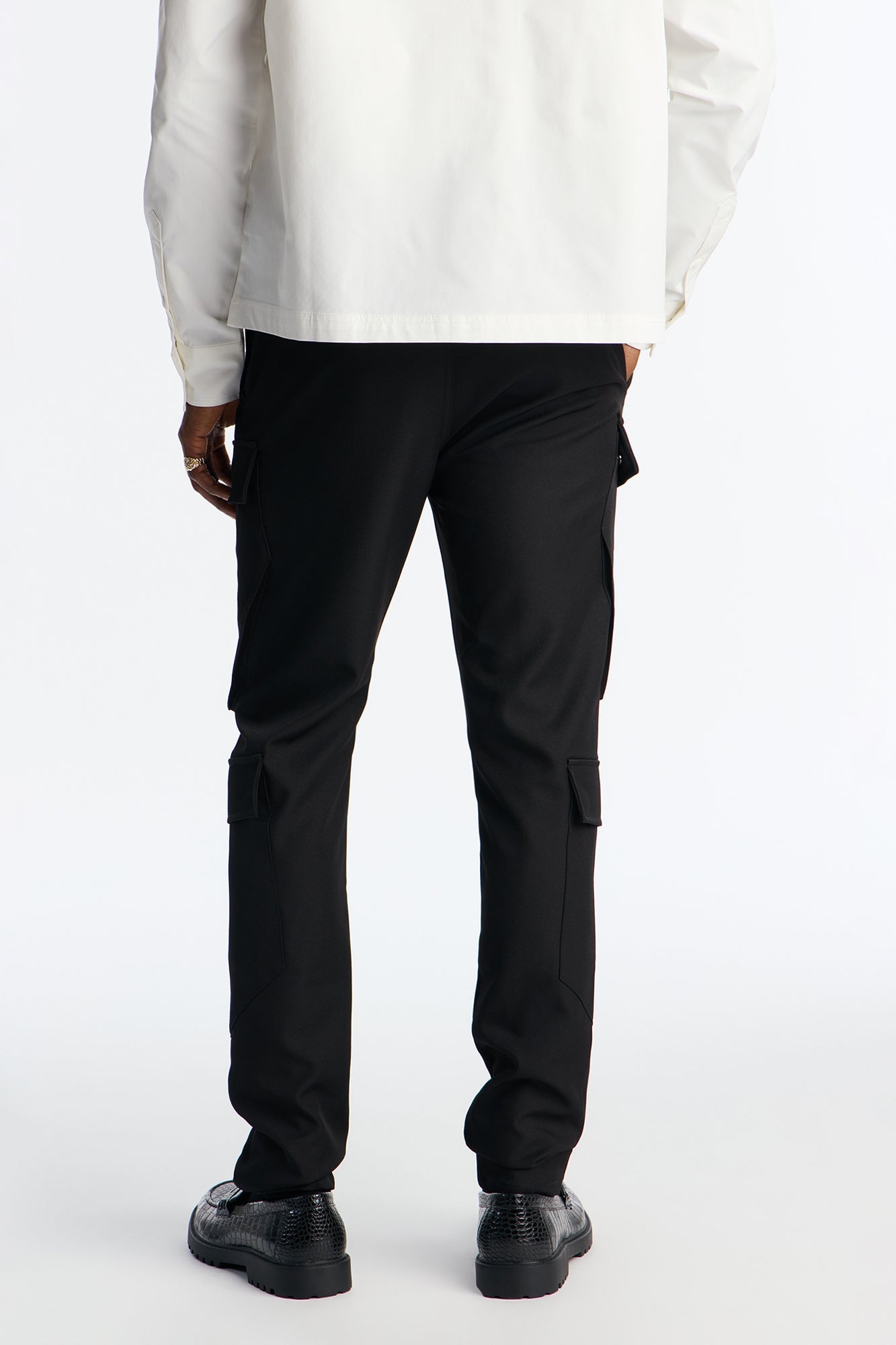 Skinny Stacked Sentinel Multi Pocket Pant - Black Fashion Nova