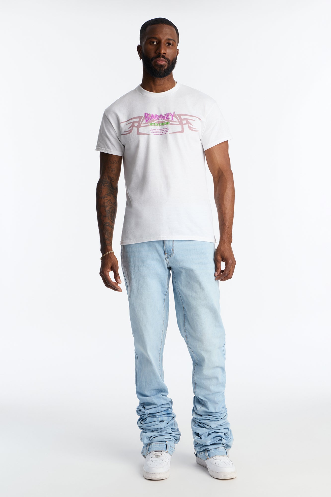 Barney And Friends Short Sleeve Tee - White Fashion Nova