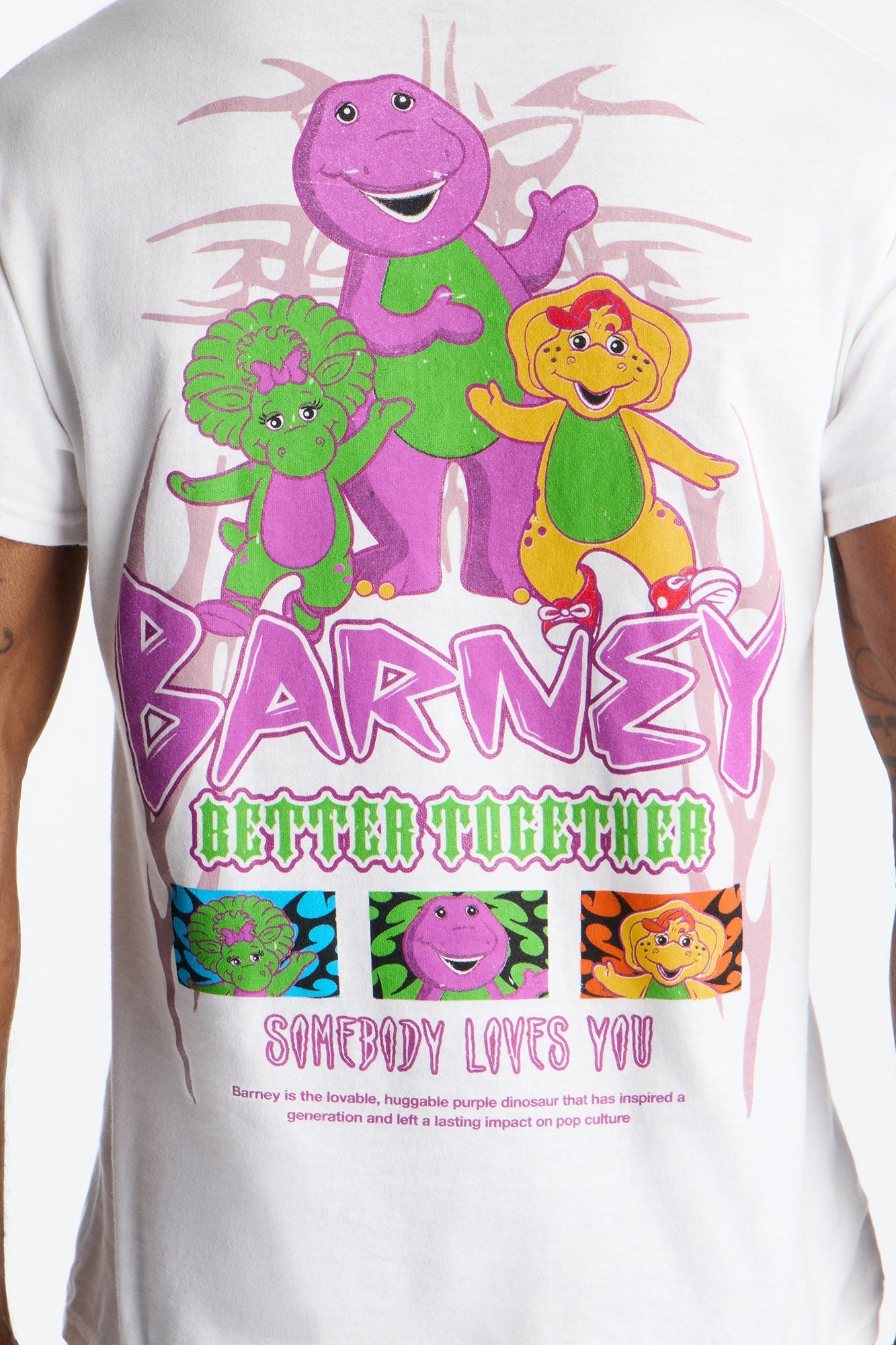 Barney And Friends Short Sleeve Tee - White Fashion Nova