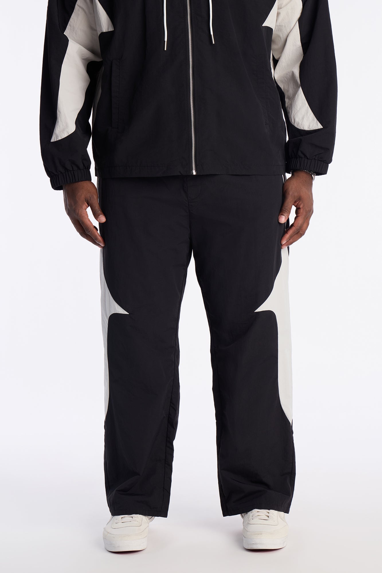 Straight Aura Coded Track Pant - Black Fashion Nova