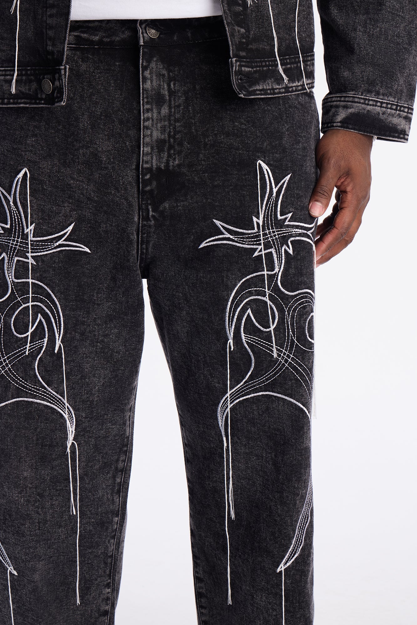 Baggy Skyfire Jean - Black Wash Fashion Nova