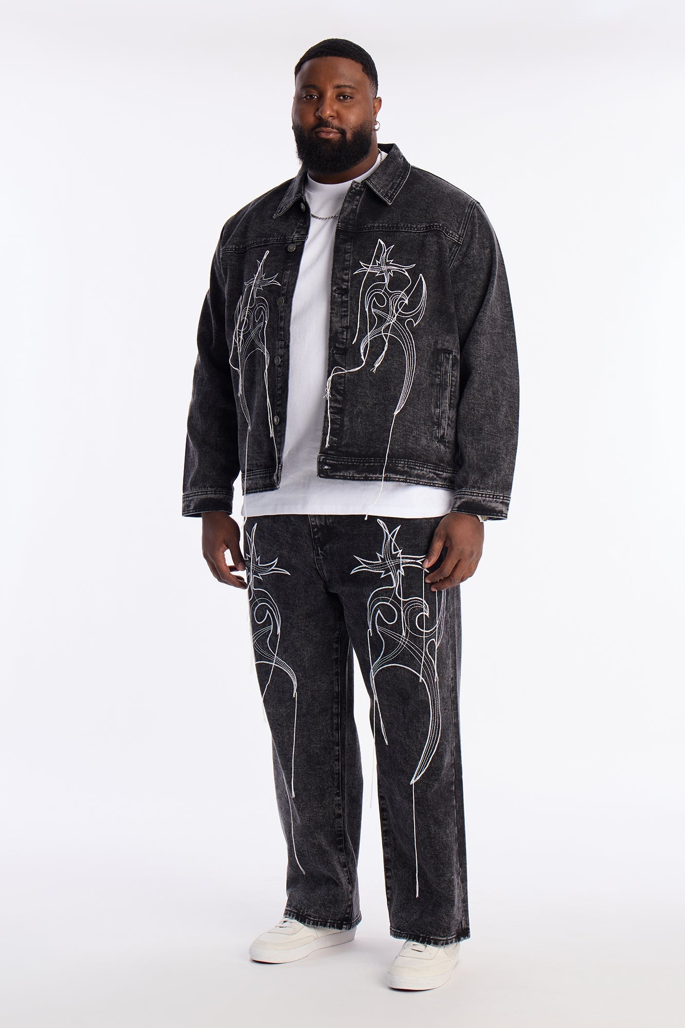 Baggy Skyfire Jean - Black Wash Fashion Nova