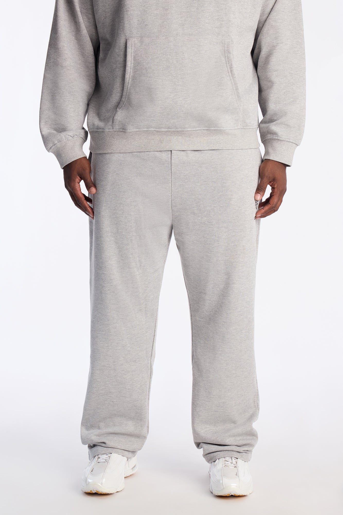Chase Luck Embroidered Sweatpants - Heather Grey Fashion Nova