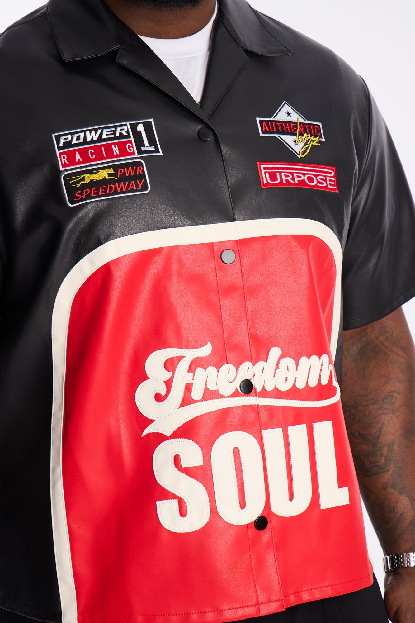 Freedom Soul Short Sleeve Cuban Shirt - Black Fashion Nova