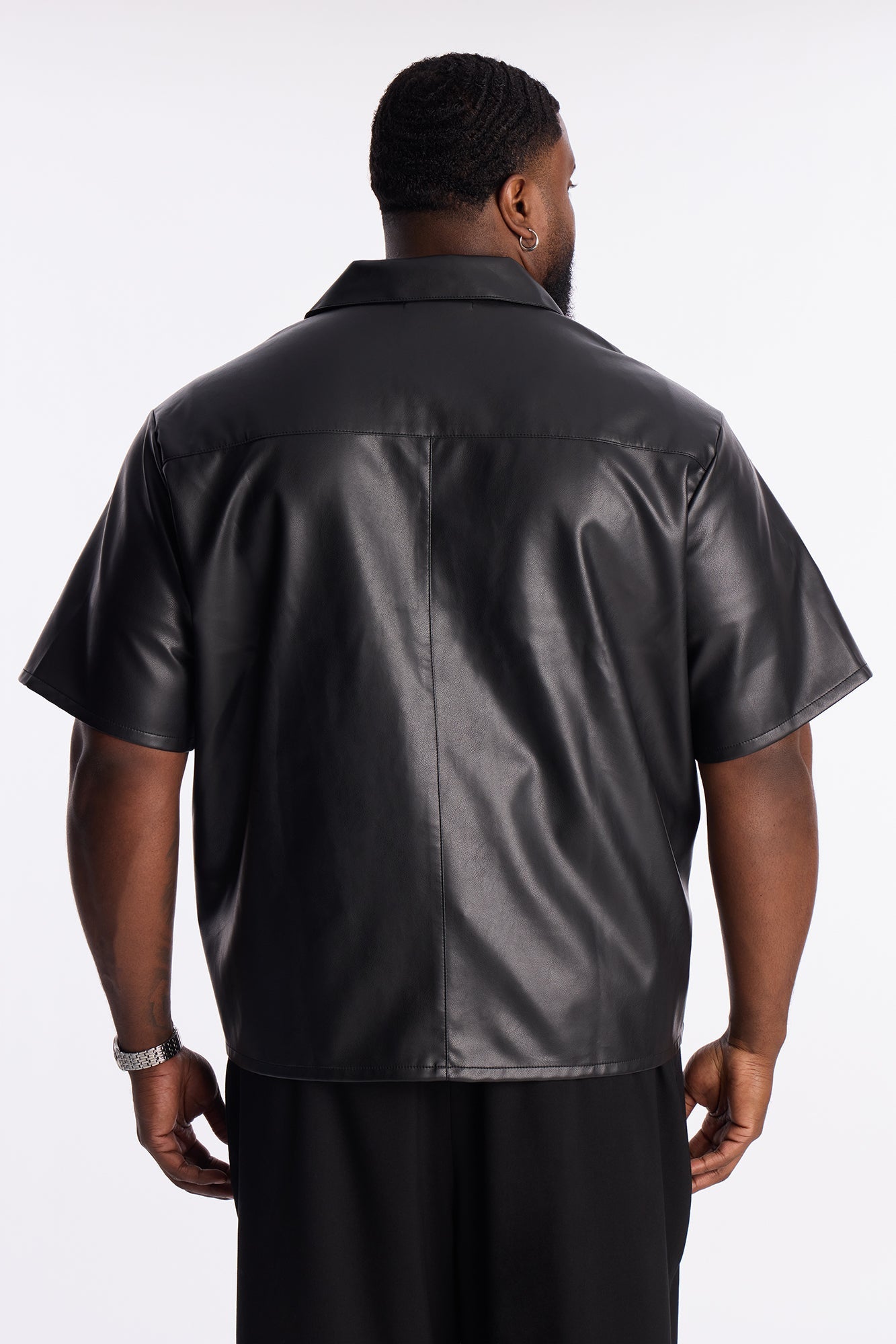 Freedom Soul Short Sleeve Cuban Shirt - Black Fashion Nova