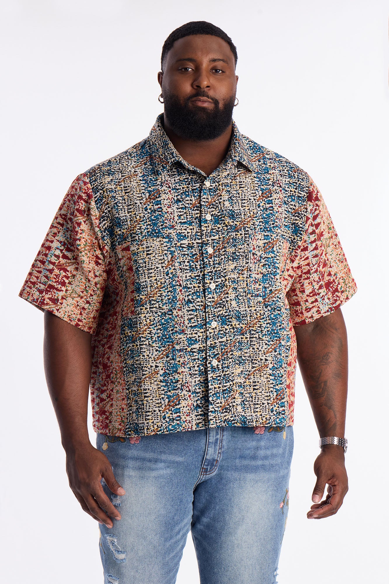 Nomadic Tapestry Button Up Shirt - Multi Color Fashion Nova