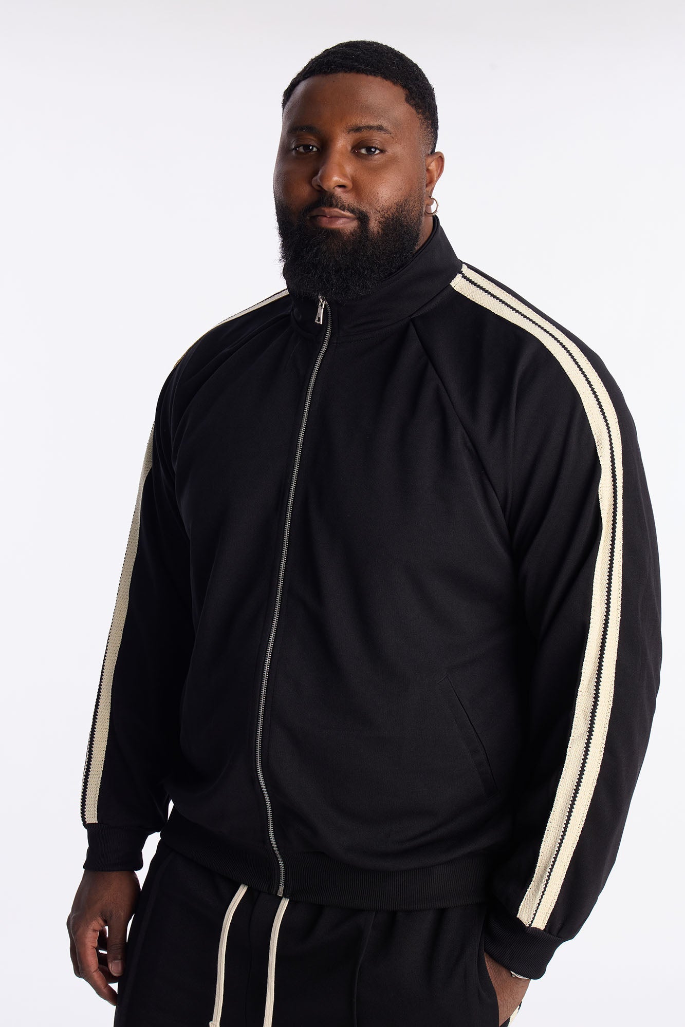 Dennis Track Jacket - Black Fashion Nova