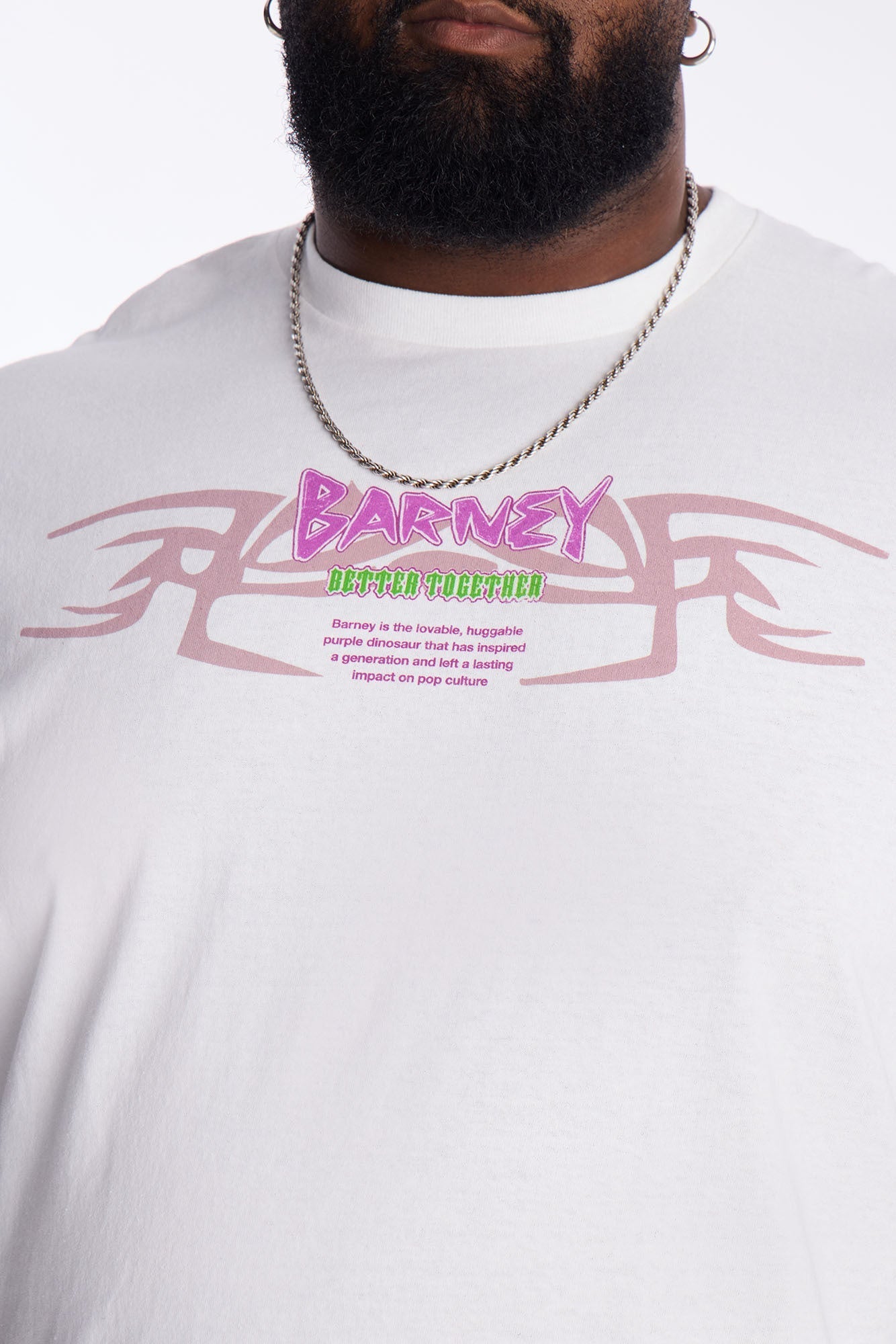 Barney And Friends Short Sleeve Tee - White Fashion Nova