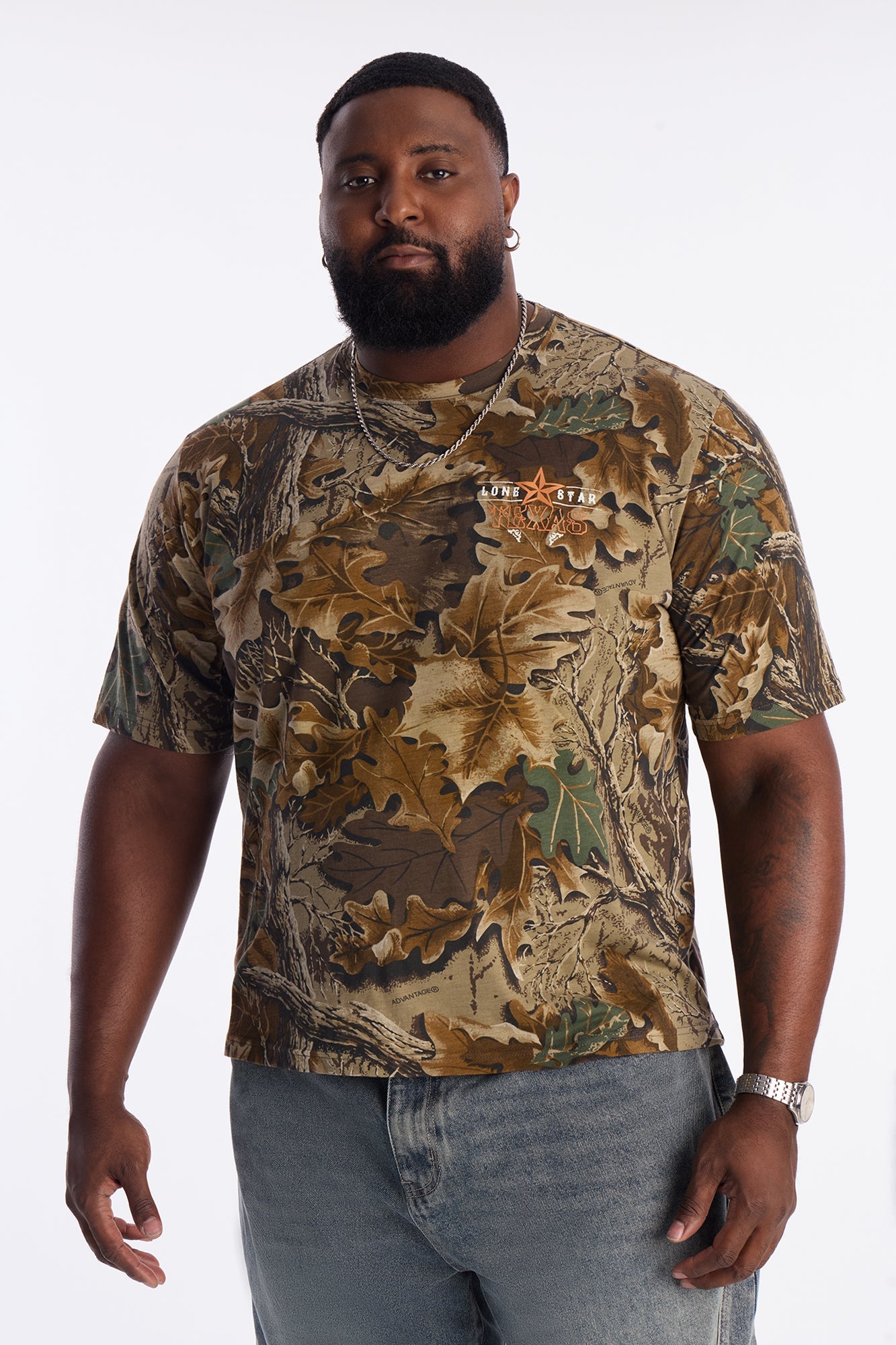 Lone Star Brewery Short Sleeve Tee - Camouflage Fashion Nova