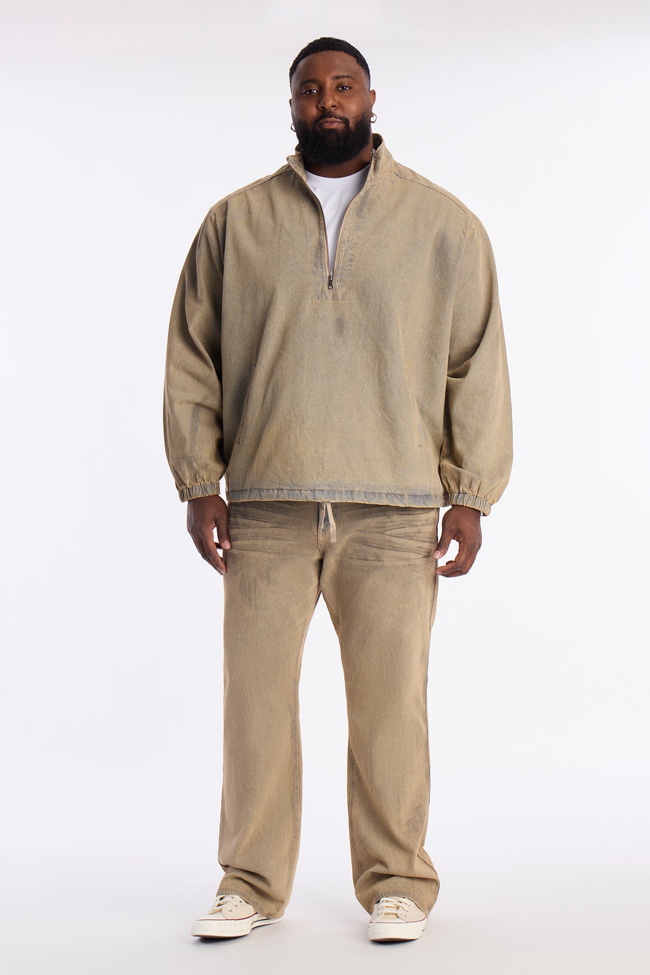 Stacked Slim Flare Dune Jean - Brown Fashion Nova