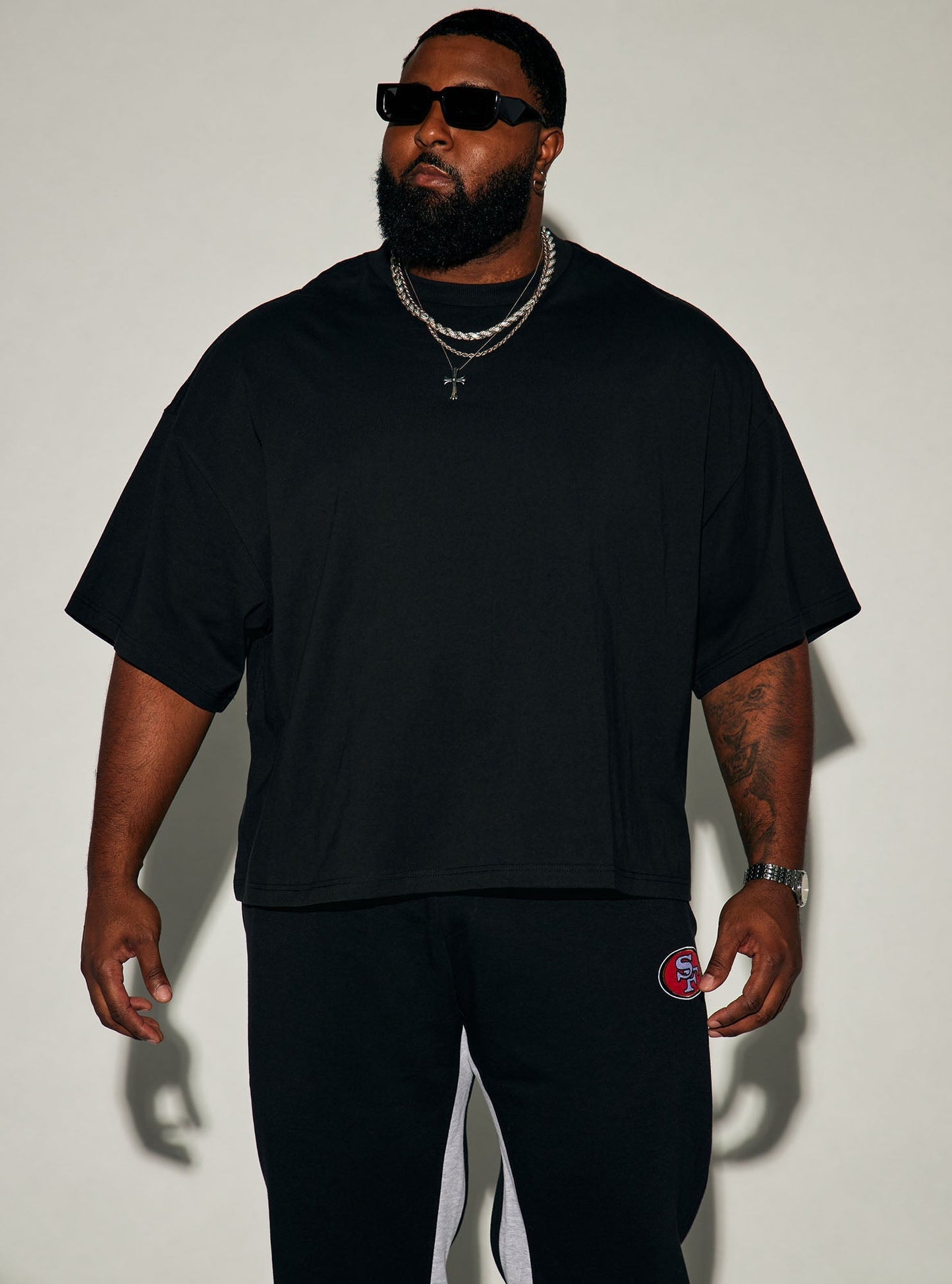 Boxy Heavyweight Tee 240GSM - Black Fashion Nova