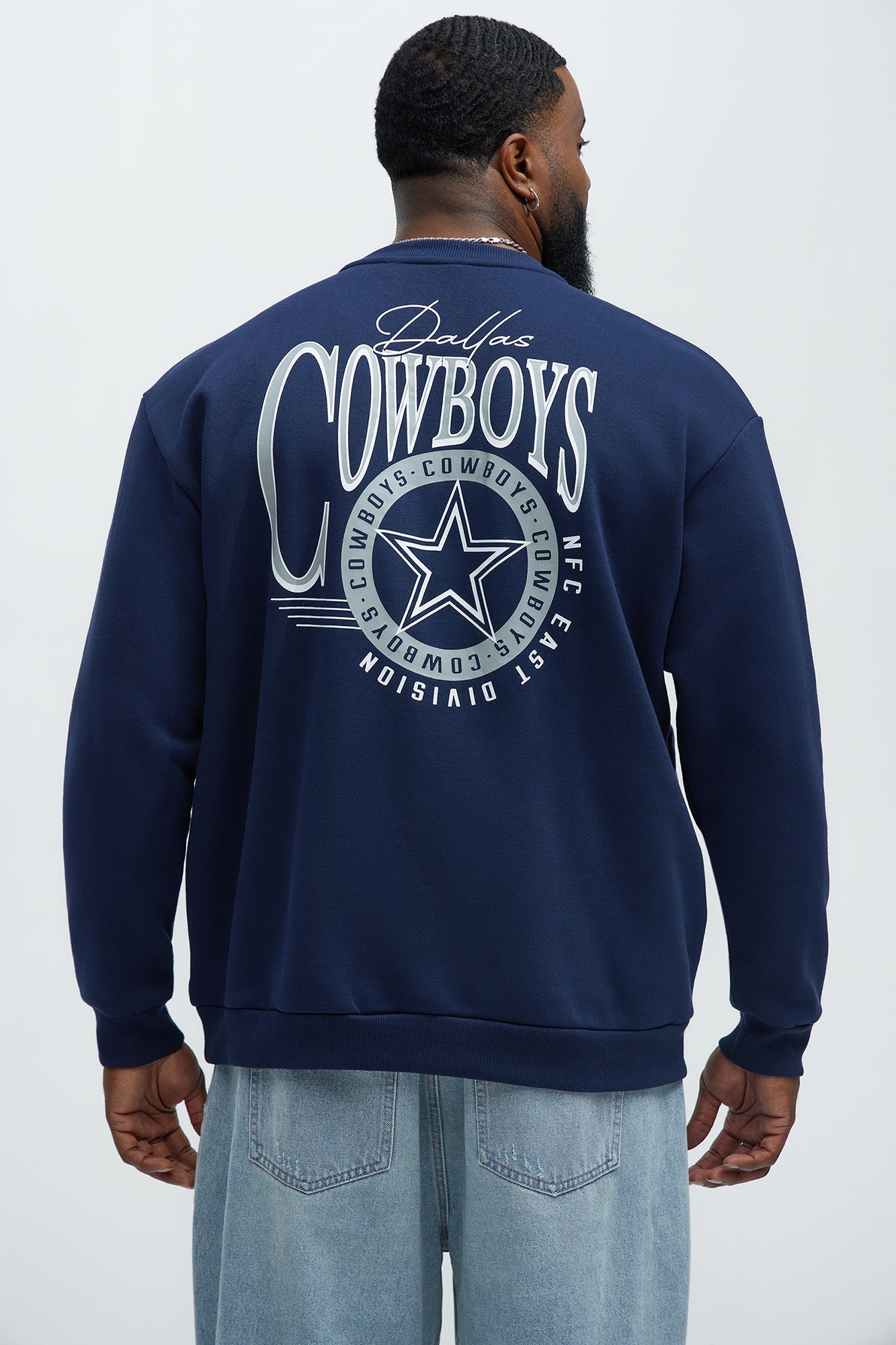 Cowboys Crew Neck Sweatshirt - Navy Fashion Nova