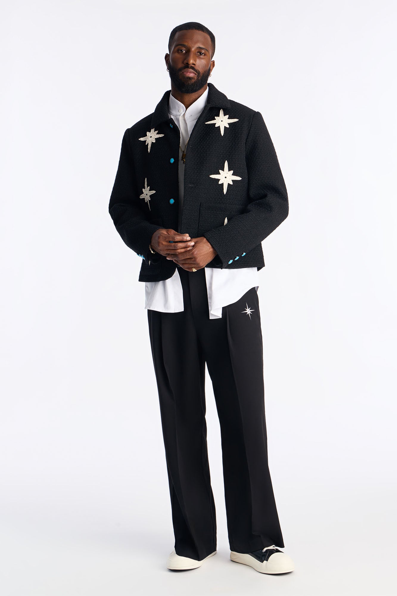Straight Star Marker Trouser - Black Fashion Nova